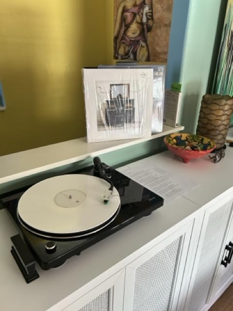 Denon DP-400 Semi-Automatic Analog Turntable Vinyl Record Player with Speed Auto Sensor | Specially Designed Curved Tonearm | Supports 33 1/3, 45, 78 RPM (Vintage) Speeds | Modern Look, Superior Audio - Customer Photo 2