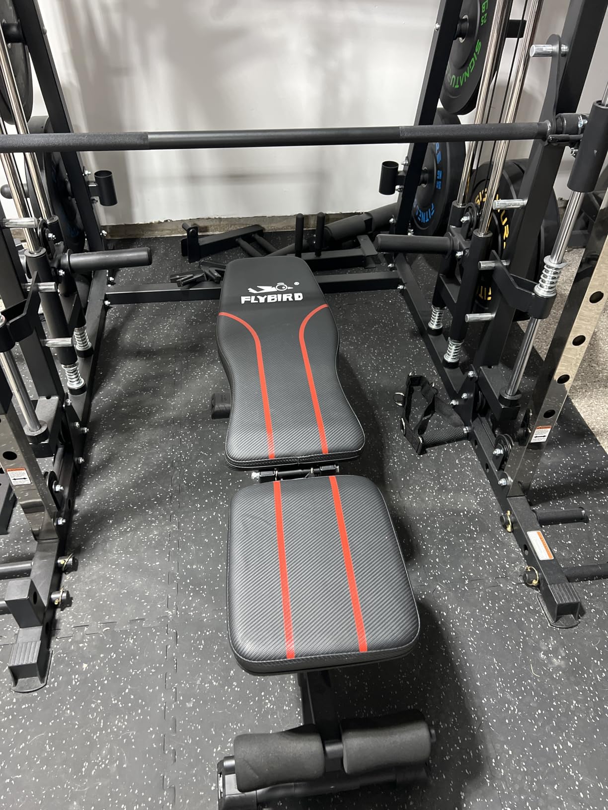 FLYBIRD Adjustable Bench,Utility Weight Bench for Full Body Workout- Multi-Purpose Foldable Incline Bench (Black) - Customer Photo 2
