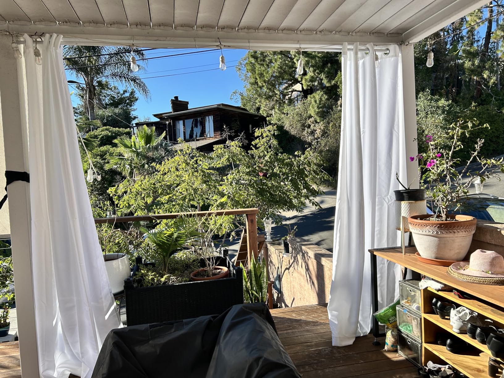 TOWN & COUNTRY BASICS Cabana Solid Heavyweight Indoor Outdoor Curtains, Light Filtering Opacity with Grommet Top, Water Repellent, 2-Pack Set, 54 TOWN & COUNTRY BASICS Cabana Solid Heavyweight Indoor Outdoor Curtains, Light Filtering Opacity with Grommet Top, Water Repellent, 2-Pack Set, 54
