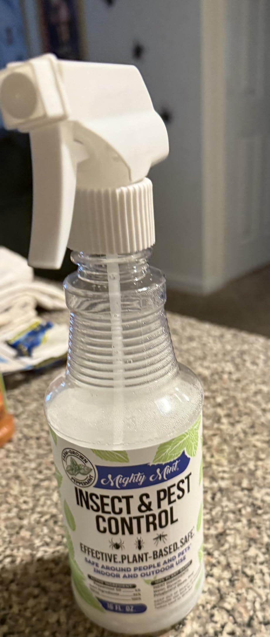 Mighty Mint Peppermint Oil Insect Repellent Spray - Indoor & Outdoor Bug Control for Spiders, Ants, Roaches, and More - Plant-Based, Extra-Strong Formula (16 oz) - Customer Photo 2