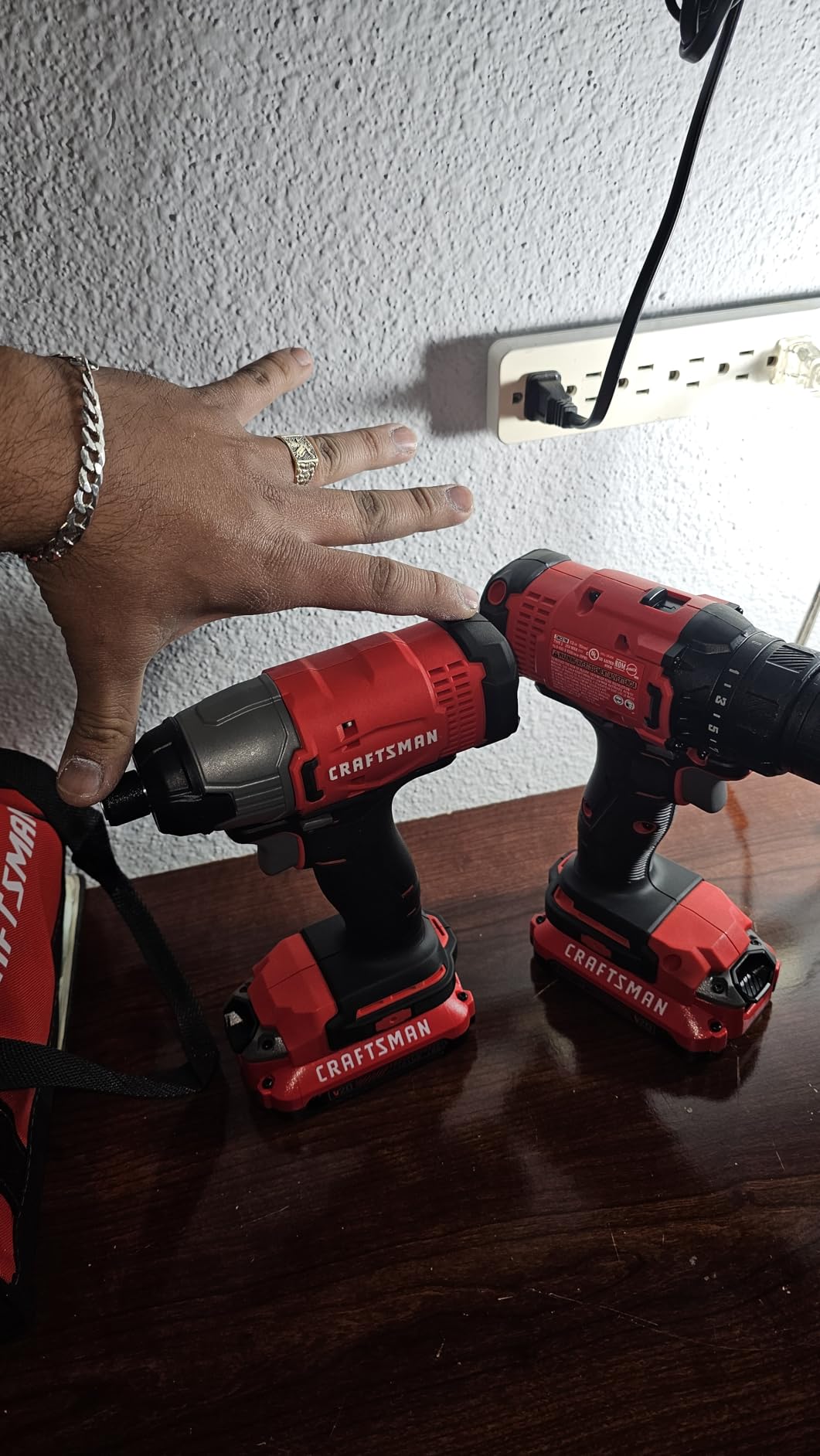 CRAFTSMAN V20 MAX Cordless Drill Driver and Impact Driver Set, Power Tool Set with 2 Batteries and Charger, LED Work Light, 2 Bits, Bag (CMCK200C2) Customer Review CRAFTSMAN V20 MAX Cordless Drill Driver and Impact Driver Set, Power Tool Set with 2 Batteries and Charger, LED Work Light, 2 Bits, Bag (CMCK200C2) - Customer Photo 3