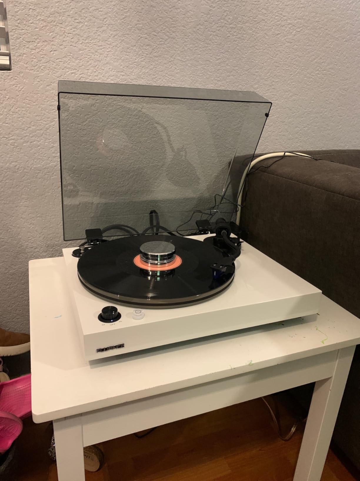 Fluance RT85 Turntable with Ortofon Cartridge, Acrylic Platter, Speed Control, and Vibration Isolation - High Fidelity Vinyl Record Player - Customer Photo 1