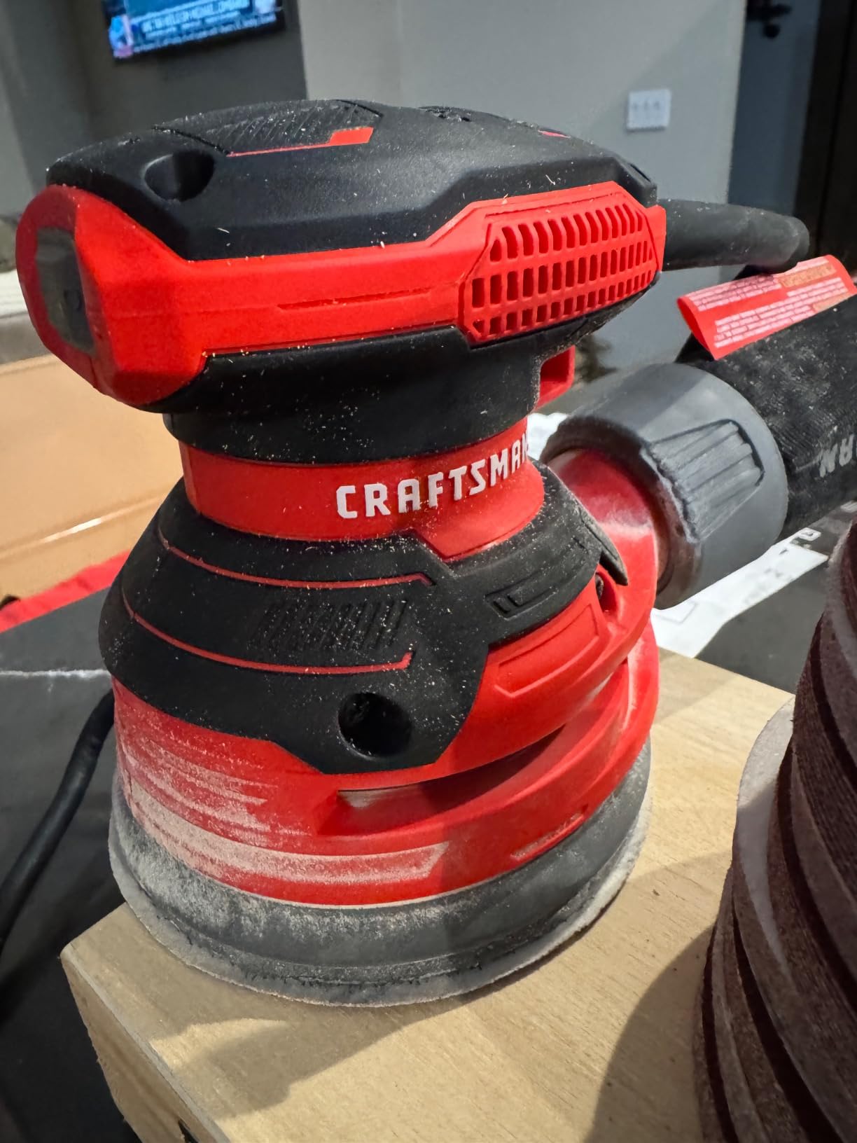 CRAFTSMAN Orbital Sander, 5 inch, 12,000 OPM, 3 Amp, Corded (CMEW231) Customer Review CRAFTSMAN Orbital Sander, 5 inch, 12,000 OPM, 3 Amp, Corded (CMEW231) - Customer Photo 2