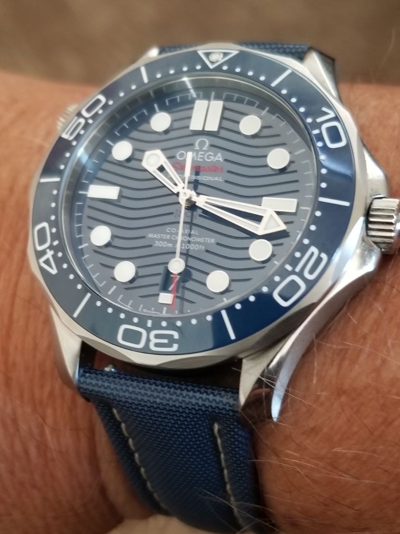 Omega Seamaster Automatic Blue Dial Steel Men's Watch 210.30.42.20.03.001 - Customer Photo 2