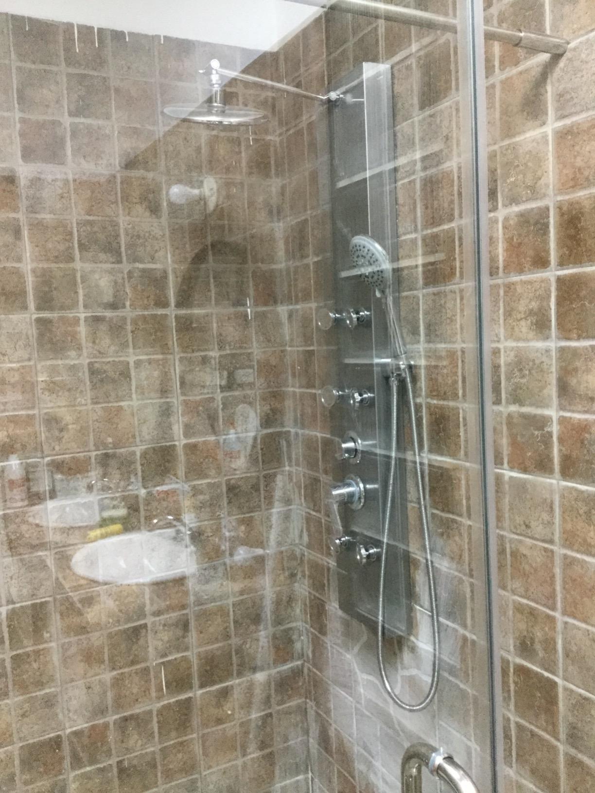 ROVOGO 304 Stainless Steel Shower Panels System with 8-inch Rainfall Shower, 6 Body Jets and 5-Setting Handheld Shower Wand, Shower Tower with Adjustable Head, Brushed customer photo 2