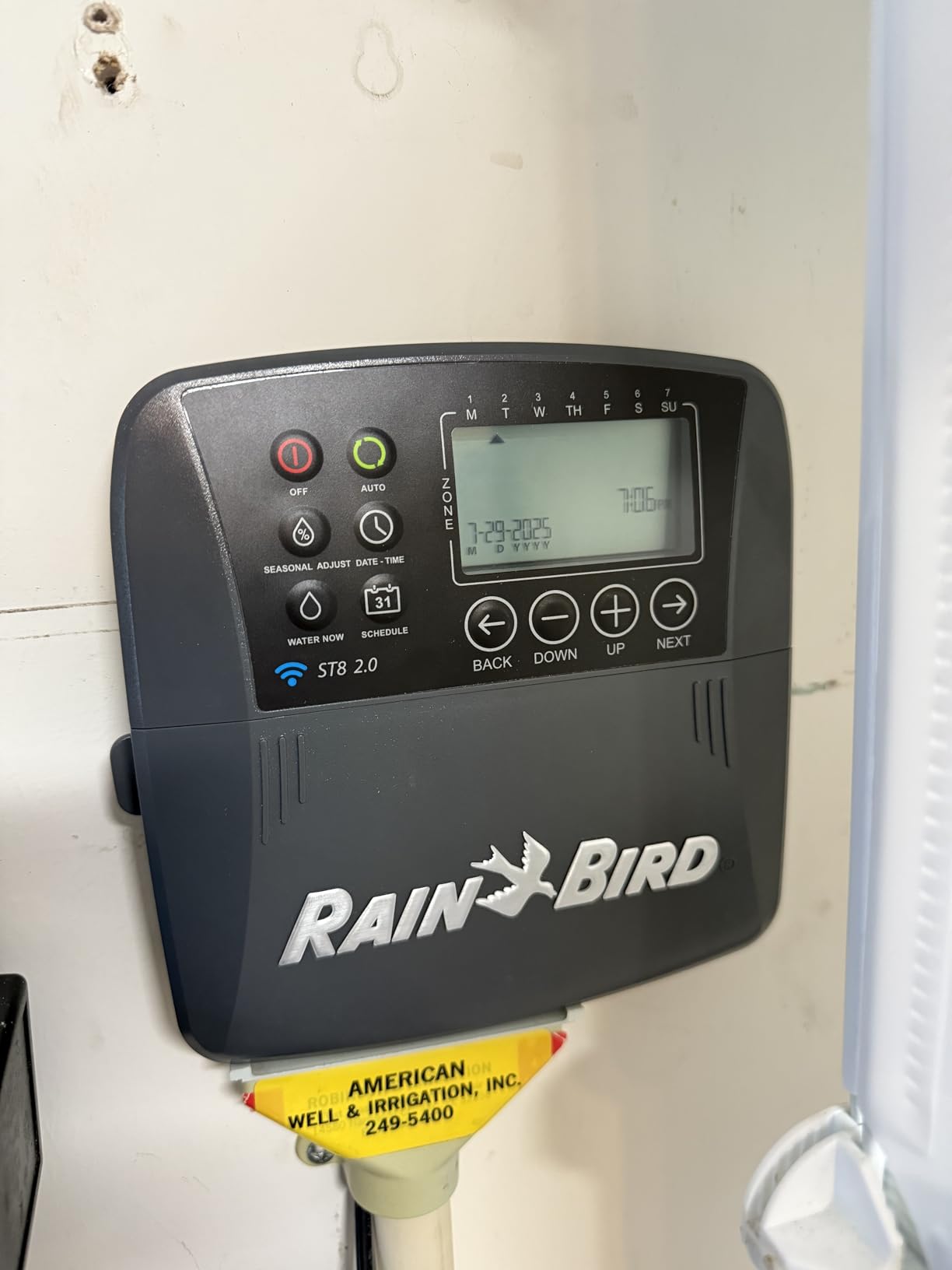 Rain Bird ST8O-2.0 Smart Indoor/Outdoor WiFi Sprinkler/Irrigation System Timer/Controller, WaterSense Certified, 8-Zone/Station, Compatible with Amazon Alexa customer photo 2