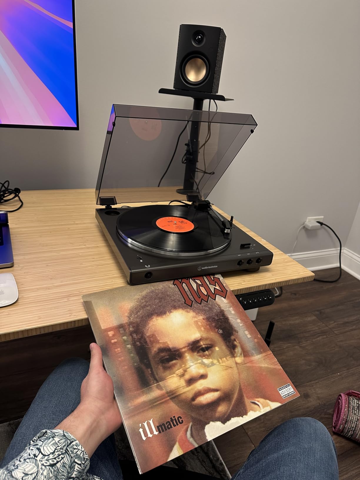 Audio-Technica AT-LP60XBT-BK Fully Automatic Wireless Belt-Drive Turntable (Black) (ATLP60XBTBK) - Customer Photo 1