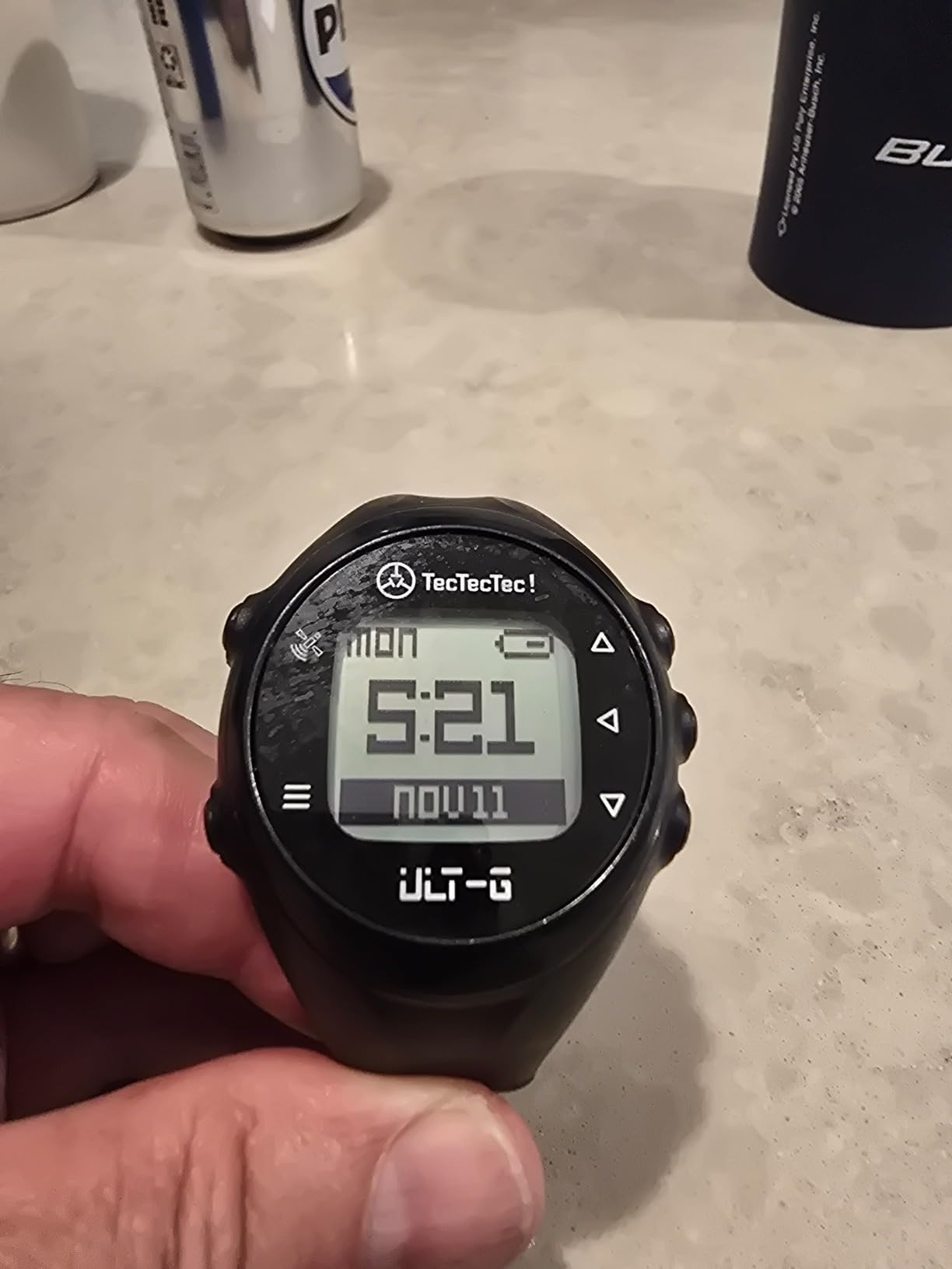 TecTecTec ULT-G Stylish, Lightweight and Multi-Functional Golf GPS Watch, Durable Wrist Band with LCD Display, Worldwide Preloaded Courses - Black Customer Review TecTecTec ULT-G Stylish, Lightweight and Multi-Functional Golf GPS Watch, Durable Wrist Band with LCD Display, Worldwide Preloaded Courses - Black - Customer Photo 1
