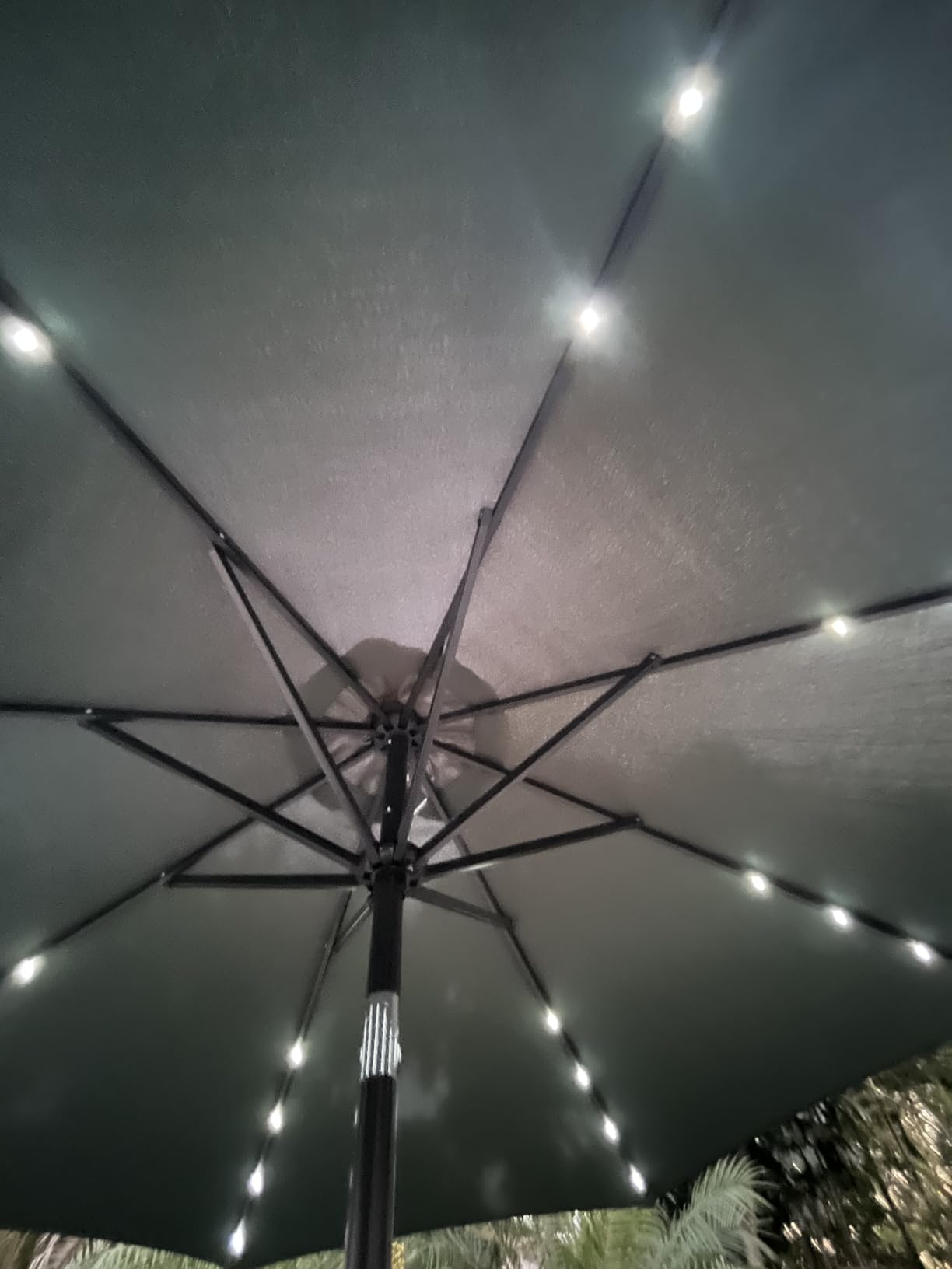 ABCCANOPY Durable Solar Led Patio Umbrellas with 32LED Lights 9FT (Burgundy) Customer Review ABCCANOPY Durable Solar Led Patio Umbrellas with 32LED Lights 9FT (Burgundy) - Customer Photo 2