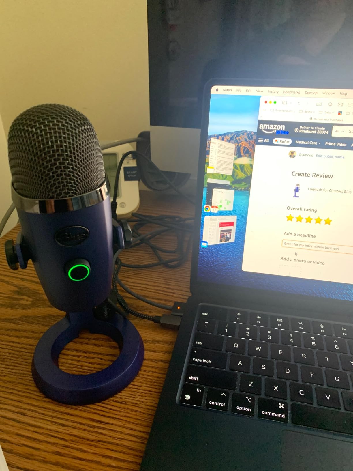 Blue Yeti Nano USB Microphone for Gaming, Streaming, Podcasting, Twitch, YouTube, Discord, Recording for PC and Mac, Plug & Play - Blackout Customer Review Blue Yeti Nano USB Microphone for Gaming, Streaming, Podcasting, Twitch, YouTube, Discord, Recording for PC and Mac, Plug & Play - Blackout - Customer Photo 2
