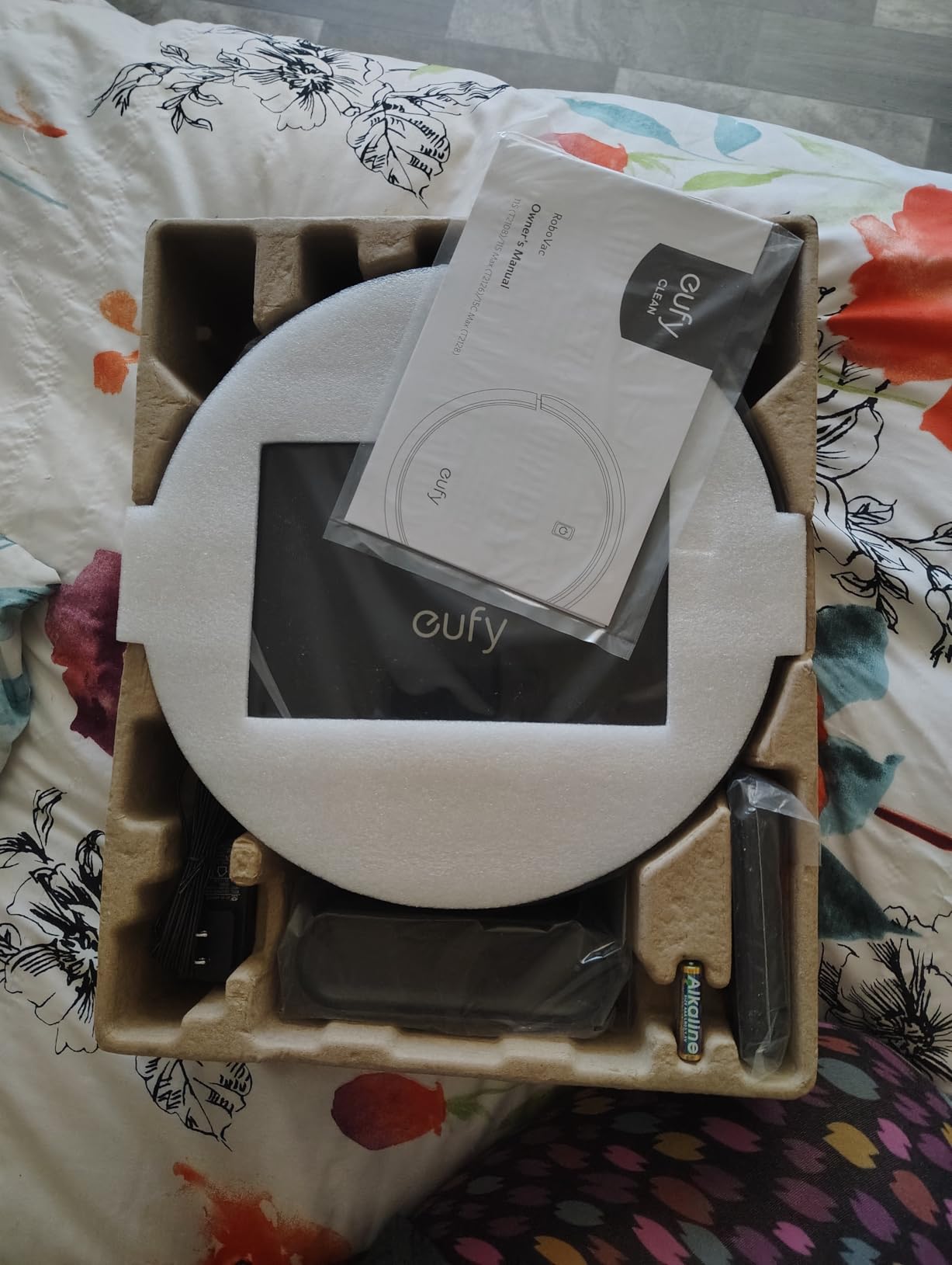 eufy Robot Vacuum 11S MAX, Super Thin, Powerful Suction, Quiet, Self-Charging Robotic Vacuum Cleaner, Cleans Hard Floors to Medium-Pile Carpets, Black Customer Review eufy Robot Vacuum 11S MAX, Super Thin, Powerful Suction, Quiet, Self-Charging Robotic Vacuum Cleaner, Cleans Hard Floors to Medium-Pile Carpets, Black - Customer Photo 2