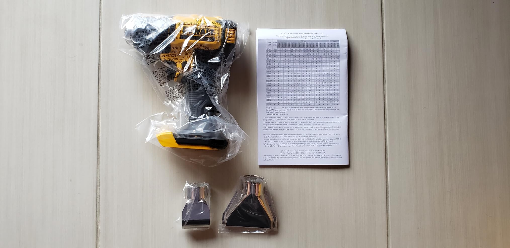 DEWALT 20V MAX Heat Gun, Cordless, Up to 990 Degrees, 42 Minutes of Run Time, LED Light, Heatgun with Flat and Hook Nozzle Attachments,Tool Only (DCE530B) customer photo 1