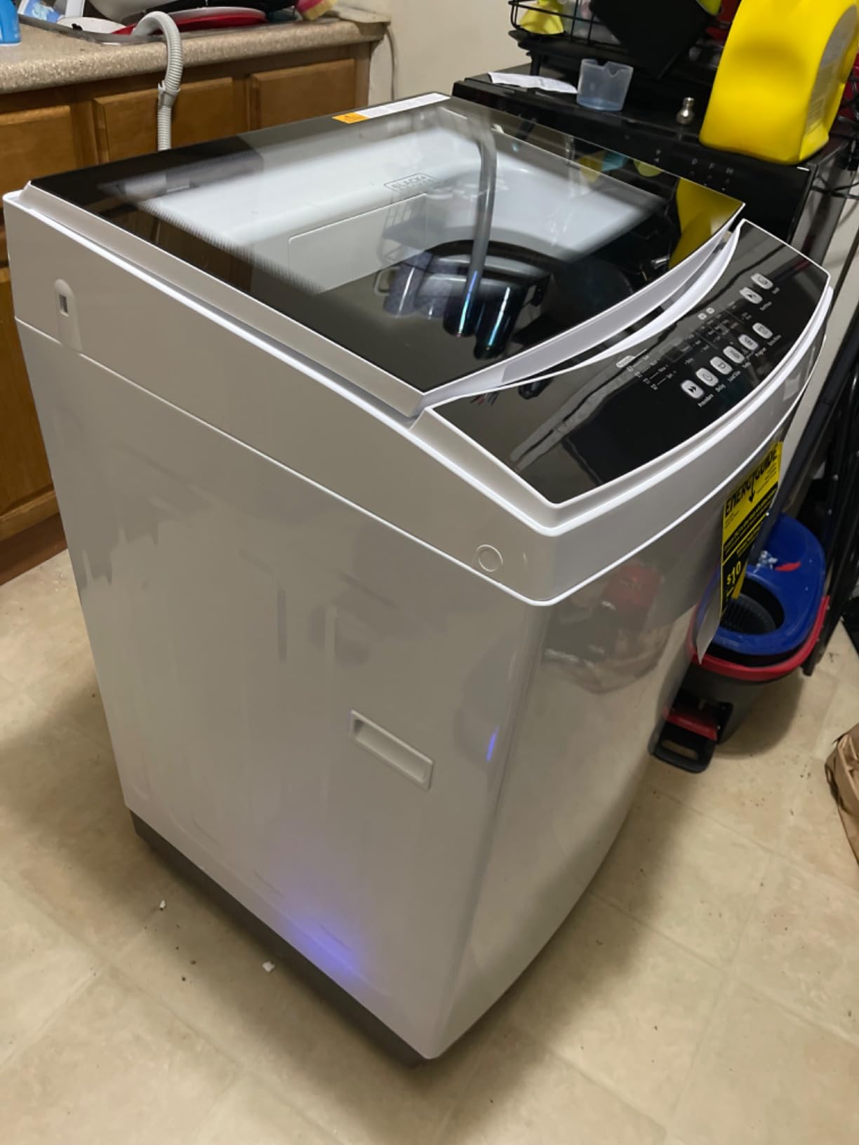 BLACK+DECKER Small Portable Washer, Washing Machine for Household Use, Portable Washer 1.7 cu.Ft with 8 Cycles, Transparent Lid & LED Display - Customer Photo 4