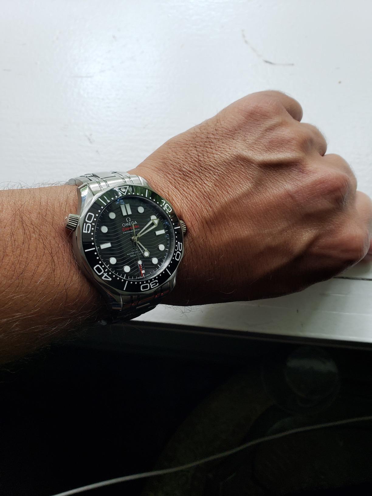 Omega Seamaster Automatic Chronometer Black Dial Men's Watch 210.30.42.20.01.001 - Customer Photo 1