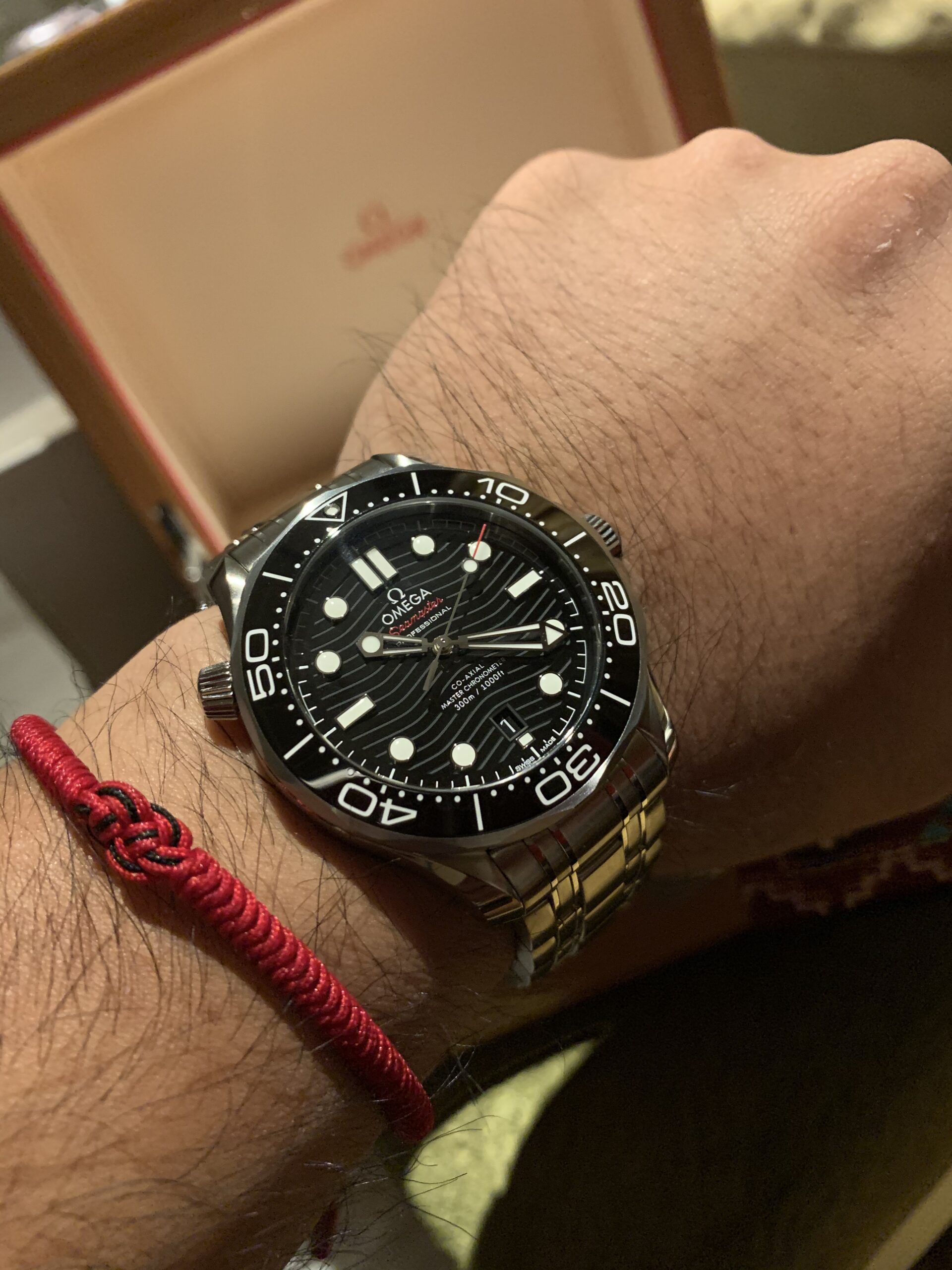 Omega Seamaster Automatic Chronometer Black Dial Men's Watch 210.30.42.20.01.001 - Customer Photo 2