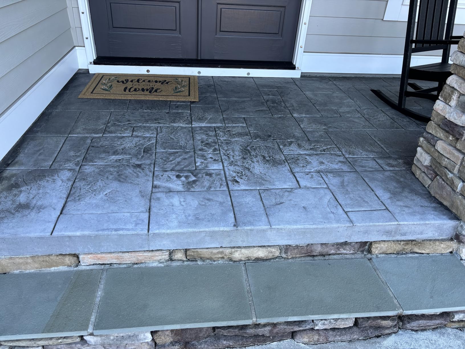 Surecrete Eco Stain Water-Based Stain for Concrete - 32 oz Concentrate - Titanium Gray - Customer Photo 2