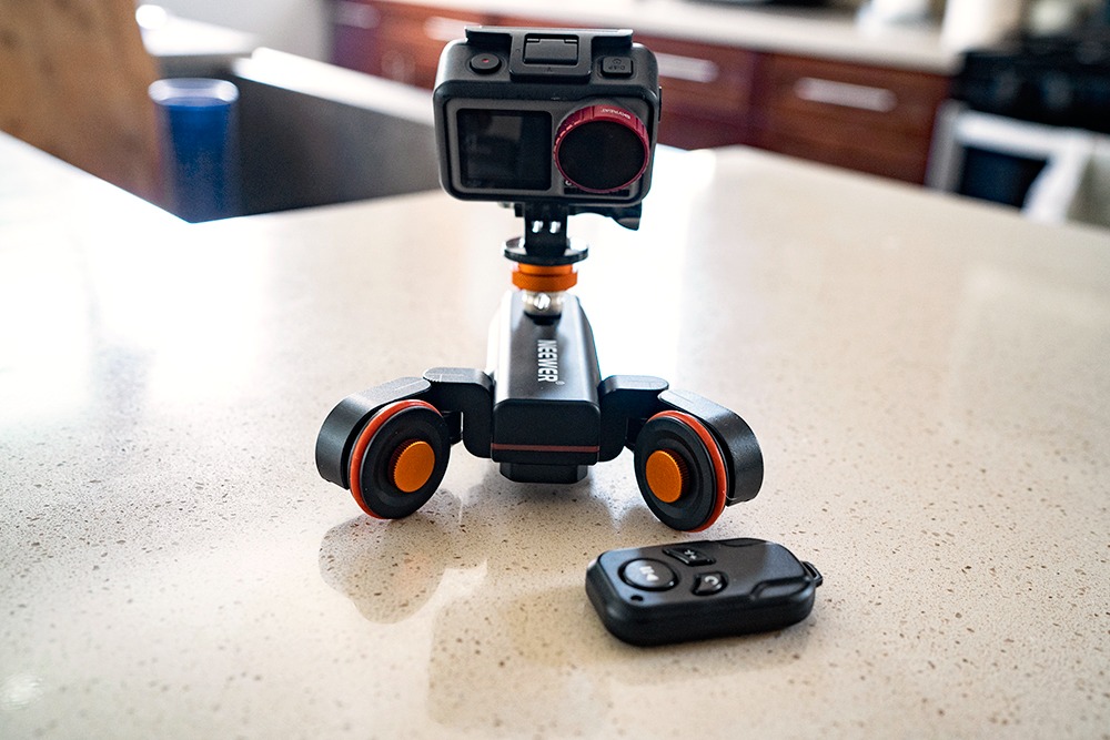 Neewer 3 Wheels Wireless Video Camera Dolly, 3 Speed Motorized Electric Track Rail Slider Dolly Car with Remote Control, Compatible with DSLR Camera Camcorder GoPro iPhone and Android Smartphone Customer Review Neewer 3 Wheels Wireless Video Camera Dolly, 3 Speed Motorized Electric Track Rail Slider Dolly Car with Remote Control, Compatible with DSLR Camera Camcorder GoPro iPhone and Android Smartphone - Customer Photo 1