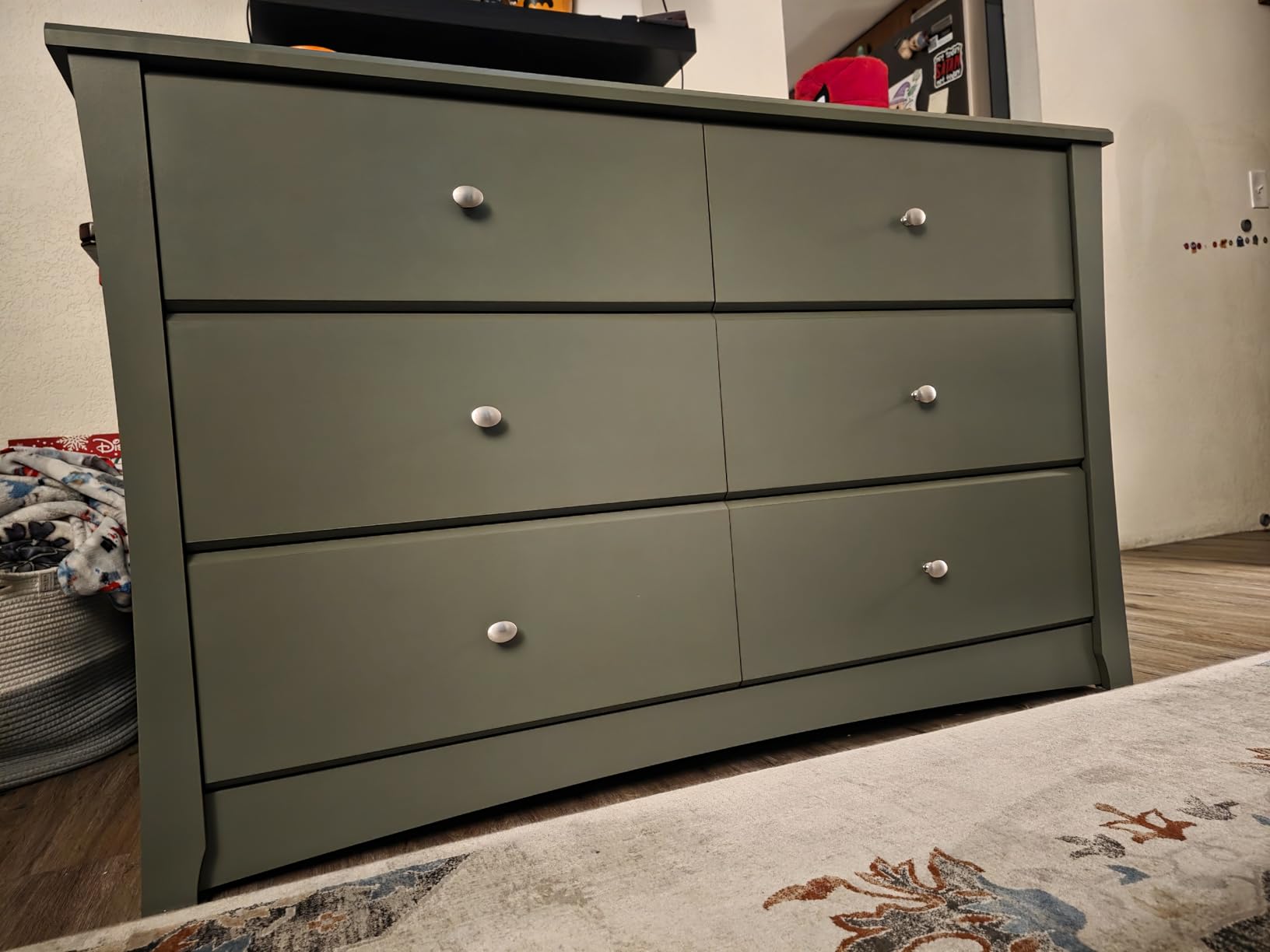 Storkcraft Crescent 6-Drawer Dresser (Pebble Gray) – GREENGUARD Gold Certified, Gray Dresser for Bedroom, Kids & Nursery Storage Chest, Safety Interlocking Drawers, Pre-Installed Tracks, Kids Chest - Customer Photo 1