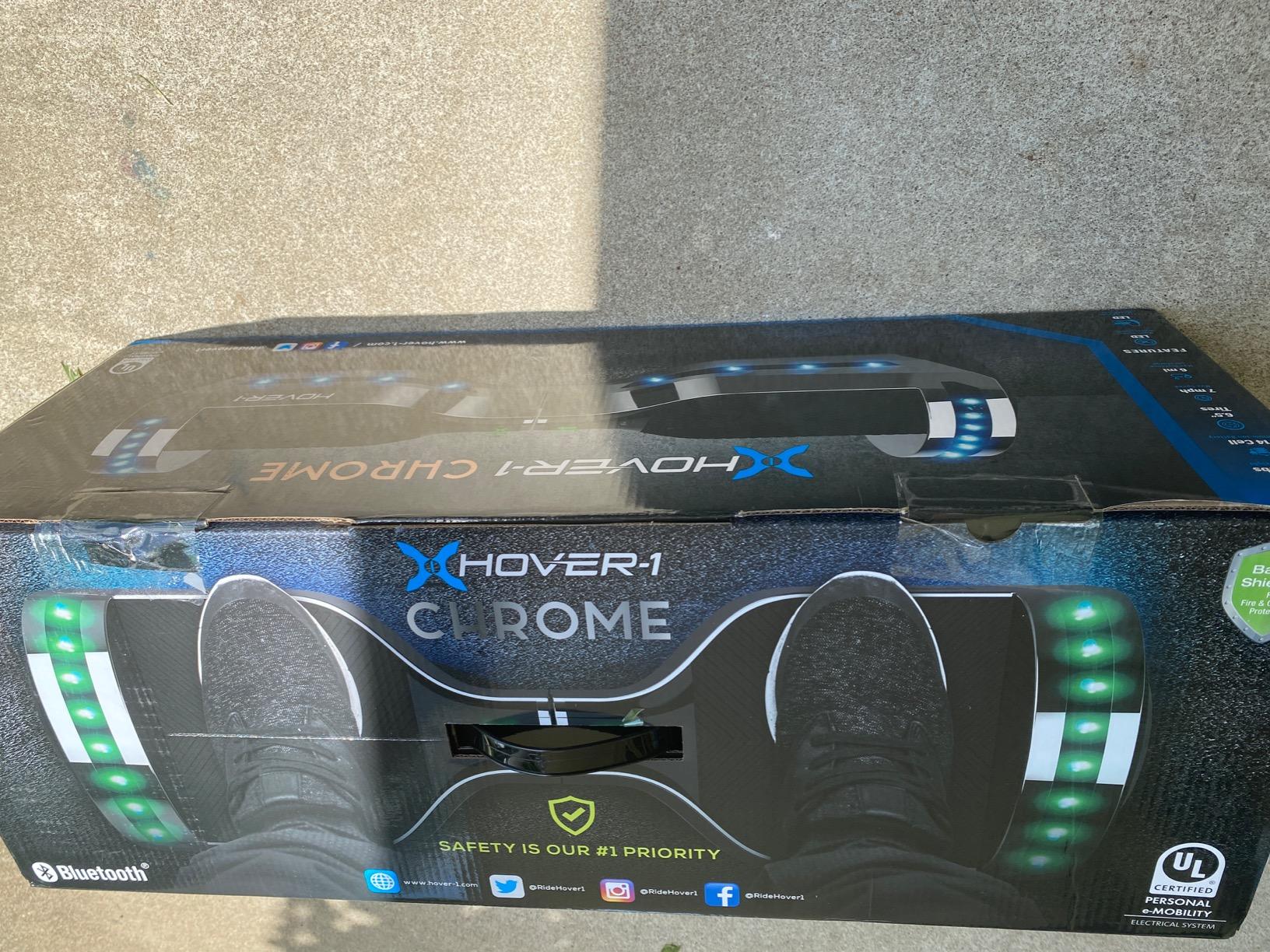 Hover-1 Chrome Electric Self Balancing Scooter with 6MPH Top Speed, 6 Mile Range, 4.5HR Full-Charge, Built-In Bluetooth Speaker, Rider Modes: Beginner to Expert - Customer Photo 2