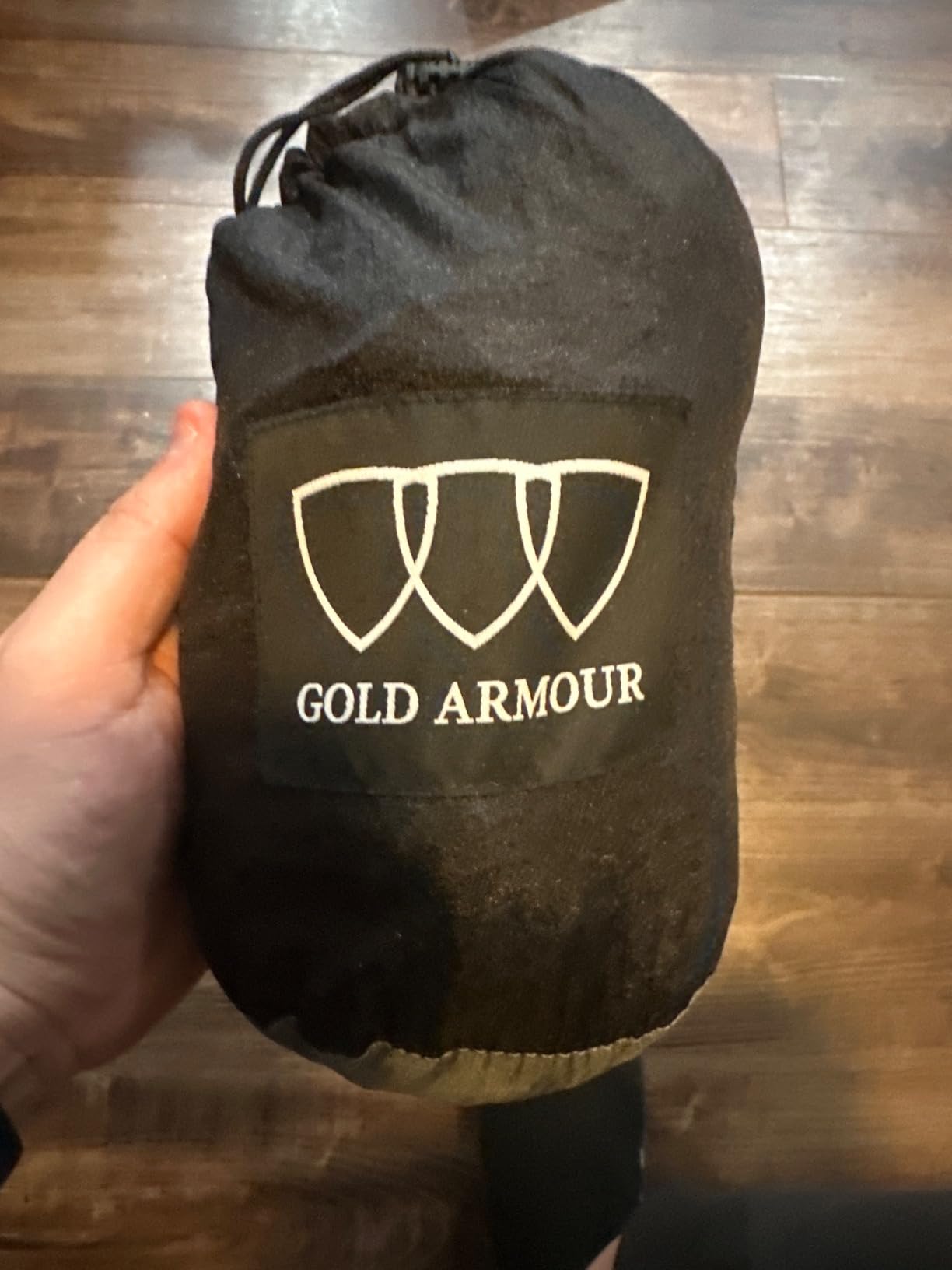 Gold Armour Camping Hammock - Portable Hammock Single Hammock Camping Accessories Gear for Outdoor Indoor Adult Kids, USA Based Brand (Gray & Blue) - Customer Photo 2