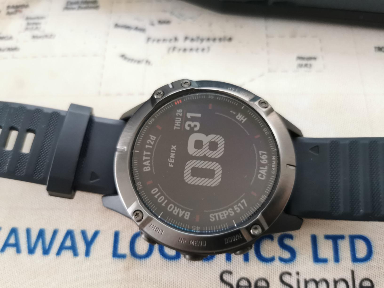 Garmin Fenix 6 Sapphire, Premium Multisport GPS Watch, Features Mapping, Music, Grade-Adjusted Pace Guidance and Pulse Ox Sensors, Carbon Gray DLC with Black Band - Customer Photo 4