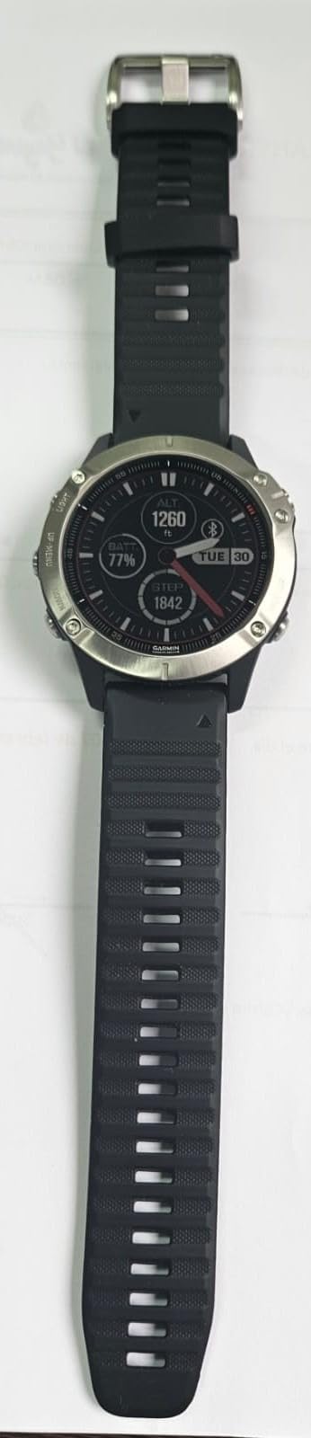 Garmin 010-02158-01 Fenix 6 Pro, Premium Multisport GPS Watch, Features Mapping, Music, Grade-Adjusted Pace Guidance and Pulse Ox Sensors, Black - Customer Photo 1