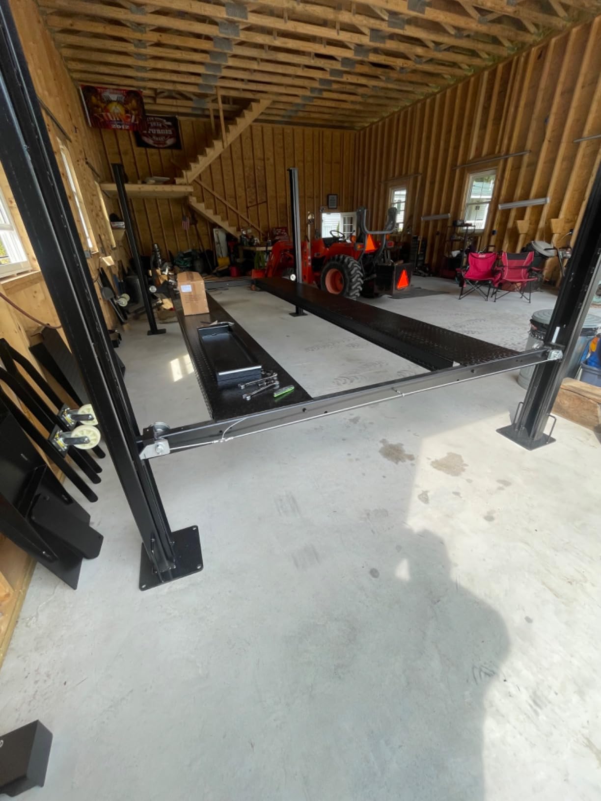 APlusLift HW-8S 8000LB 4-Post Portable Storage Service Car Lift / 3 Year Warranty Customer Review APlusLift HW-8S 8000LB 4-Post Portable Storage Service Car Lift / 3 Year Warranty - Customer Photo 2