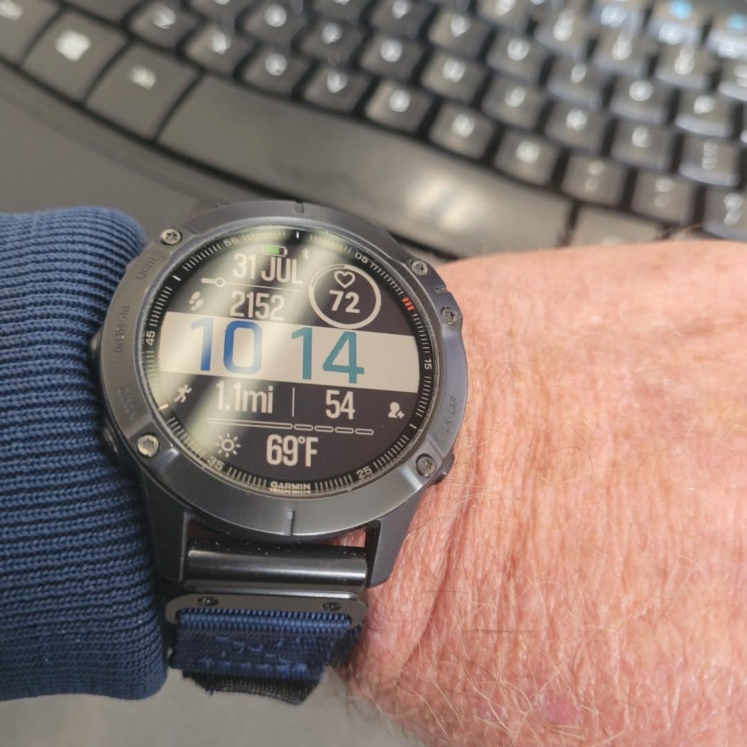 Garmin Fenix 6 Pro, Premium Multisport GPS Watch, Features Mapping, Music, Grade-Adjusted Pace Guidance and Pulse Ox Sensors, Black (Renewed) - Customer Photo 2