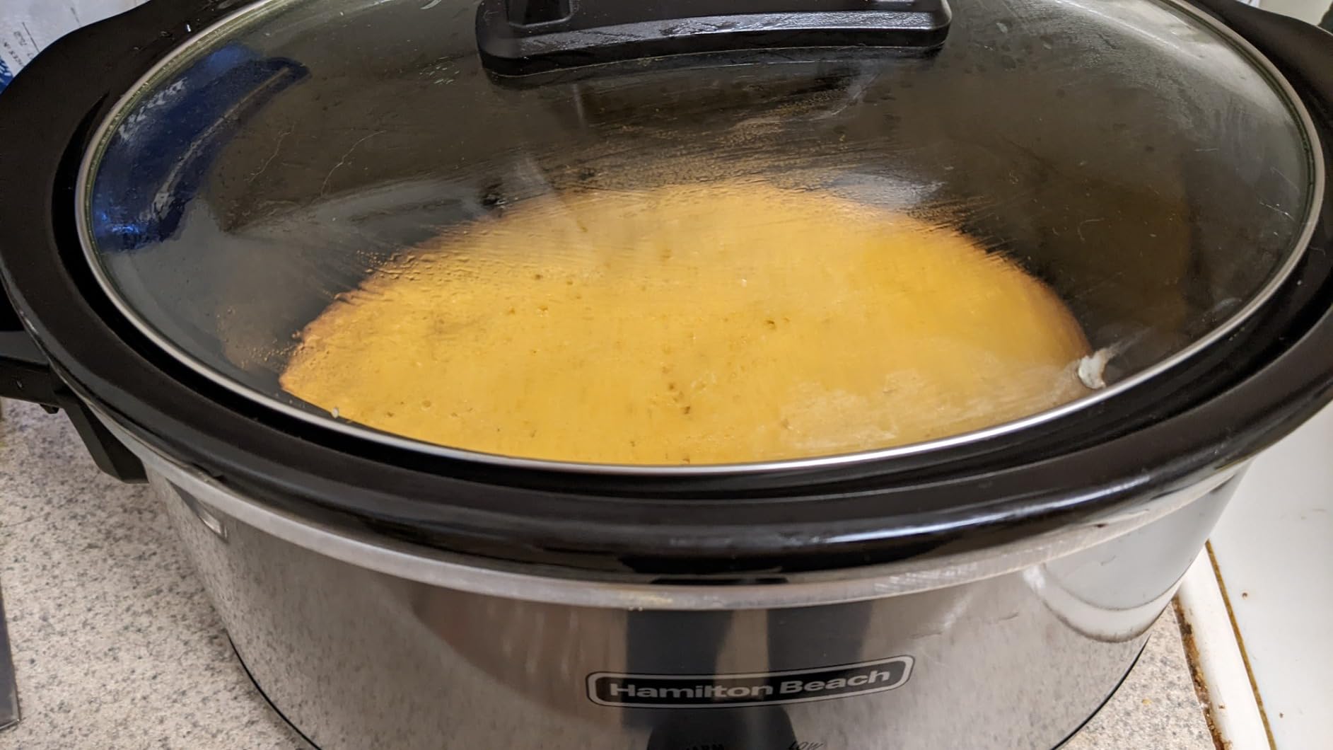 Hamilton Beach 6-Quart Slow Cooker with 3 Cooking Settings, Dishwasher-Safe Stoneware Crock & Glass Lid, Silver (33665G) - Customer Photo 2