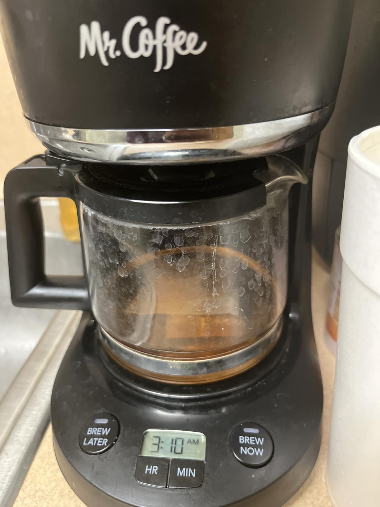 Mr. Coffee Programmable Coffee Maker 5 Cups with Auto Pause Glass Carafe Compact Design Black Customer Review Mr. Coffee Programmable Coffee Maker 5 Cups with Auto Pause Glass Carafe Compact Design Black - Customer Photo 1