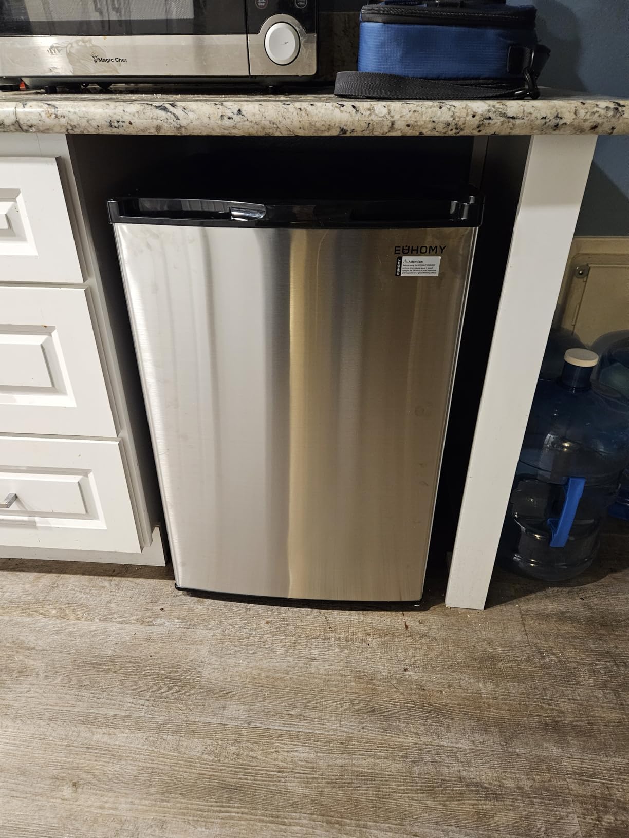 Euhomy Upright freezer, 3.0 Cubic Feet, Single Door Compact Mini Freezer with Reversible Door, Small freezer for Home/Dorms/Apartment/Office (Black) Customer Review Euhomy Upright freezer, 3.0 Cubic Feet, Single Door Compact Mini Freezer with Reversible Door, Small freezer for Home/Dorms/Apartment/Office (Black) - Customer Photo 1