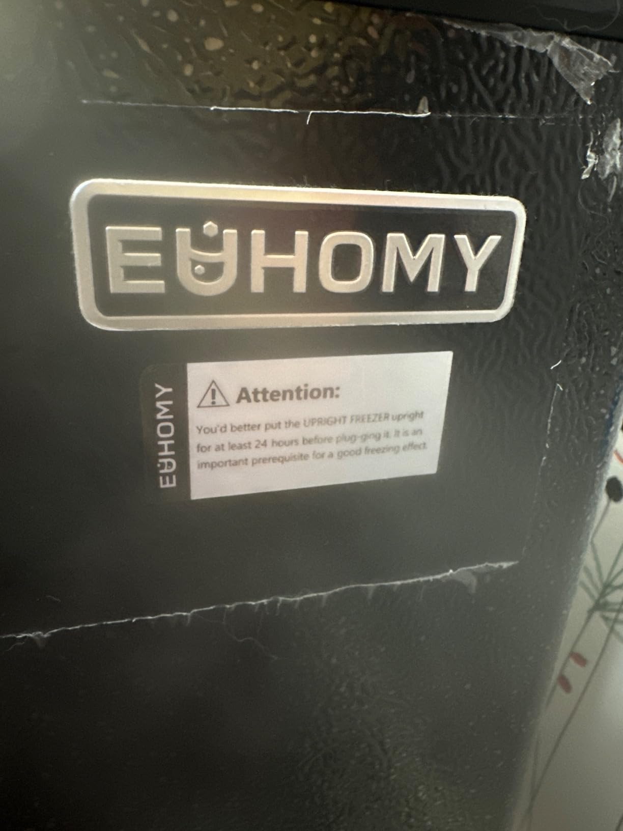 Euhomy Upright freezer, 3.0 Cubic Feet, Single Door Compact Mini Freezer with Reversible Door, Small freezer for Home/Dorms/Apartment/Office (Black) Customer Review Euhomy Upright freezer, 3.0 Cubic Feet, Single Door Compact Mini Freezer with Reversible Door, Small freezer for Home/Dorms/Apartment/Office (Black) - Customer Photo 2