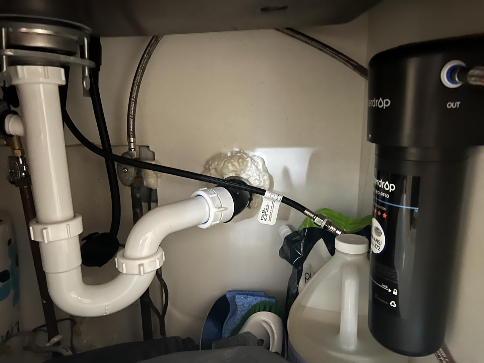 Waterdrop 10UA Under Sink Water Filter System, Reduces PFAS, PFOA/PFOS, Lead, Chlorine, Bad Taste & Odor, Under Counter Water Filter Direct Connect to Kitchen Faucet, NSF/ANSI 42 Certified, 1 Year - Customer Photo 2