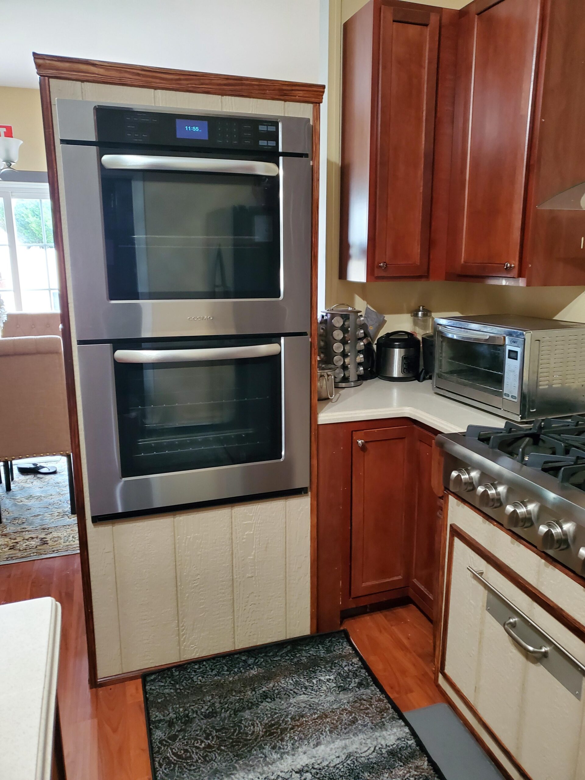 COSMO COS-30EDWC 30 in. Haven Collection Double Electric Wall Oven, True Convection, Blue Porcelain, Self Cleaning in Stainless Steel - Customer Photo 2