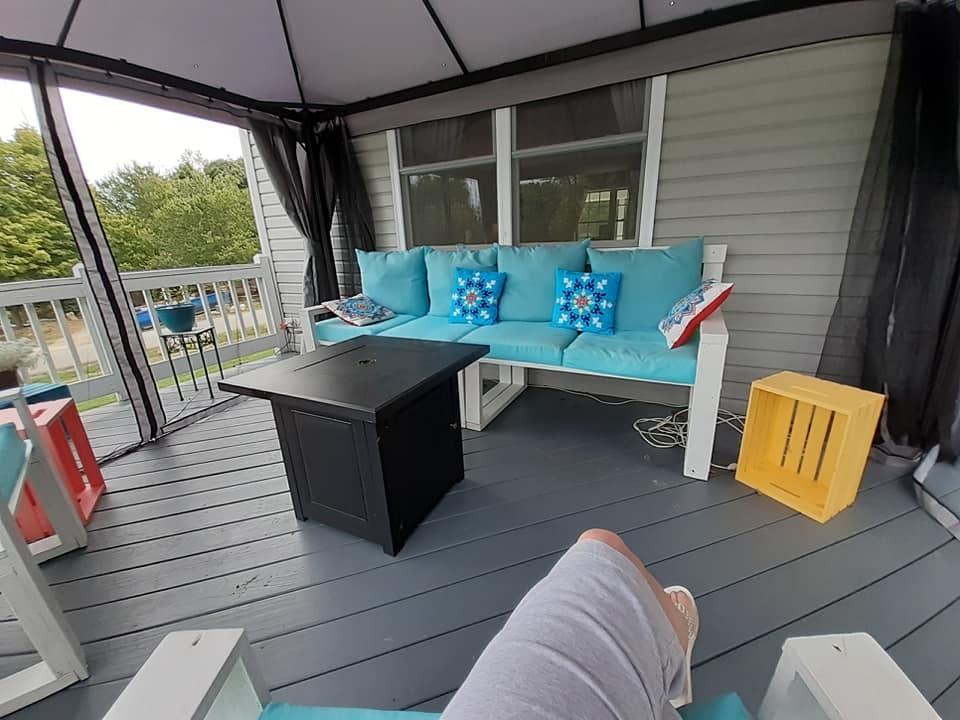 Grand Patio 10x13 Ft Outdoor Gazebo with Mosquito Netting and Curtains, Sturdy Straight Leg Tent Soft Top for Patios, Deck, Backyard customer photo 1