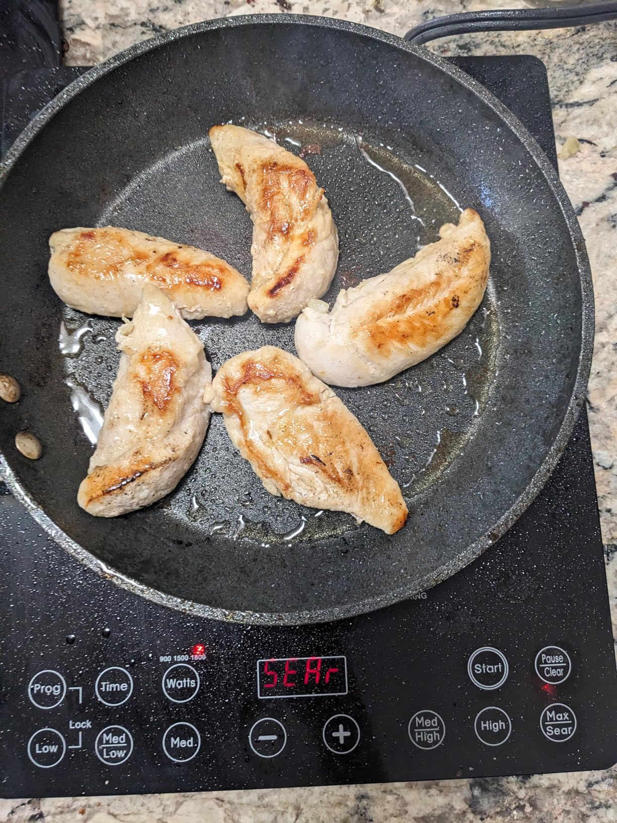 Nuwave Pro Chef Induction Cooktop, NSF-Certified, Commercial-Grade, Portable, Powerful 1800W, Large 8 Heating Coil, 94 Temp Settings 100F - 575F in 5F, Shatter-Proof Ceramic Glass Surface customer photo 1