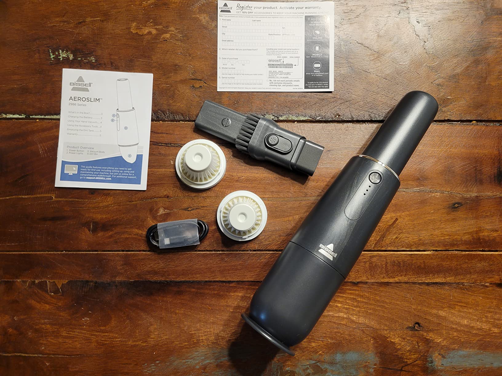 Bissell AeroSlim Lithium Ion Cordless Handheld Vacuum, 29869 Customer Review Bissell AeroSlim Lithium Ion Cordless Handheld Vacuum, 29869 - Customer Photo 1