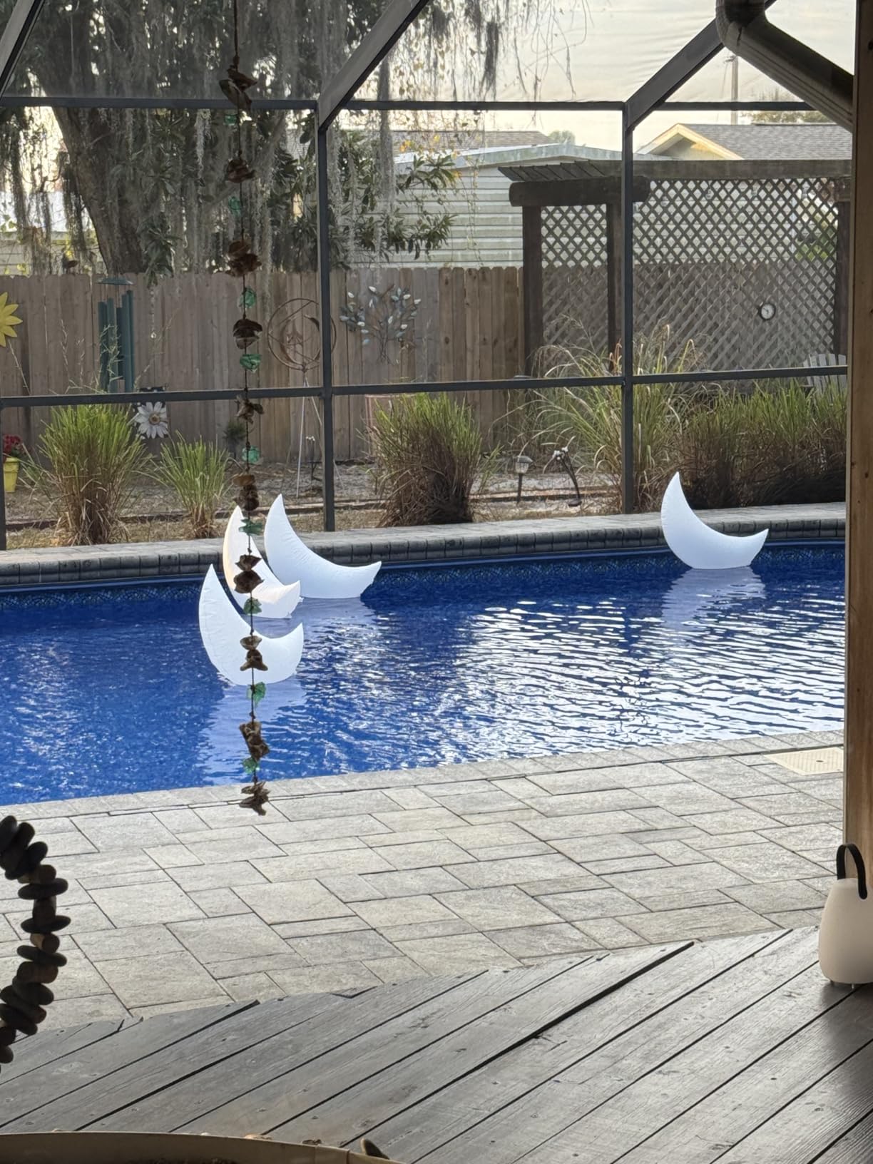 TIALLY Full Moon Floating Pool Lights Solar Powered - 14