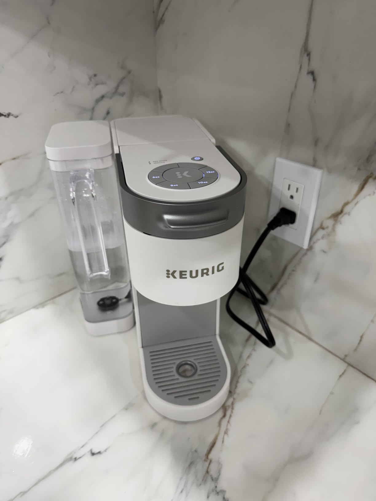 Keurig K-Supreme Single Serve K-Cup Pod Coffee Maker, MultiStream Technology, 4 Brew Sizes, 66oz Dual-Position Removable Reservoir, Gray - Customer Photo 5