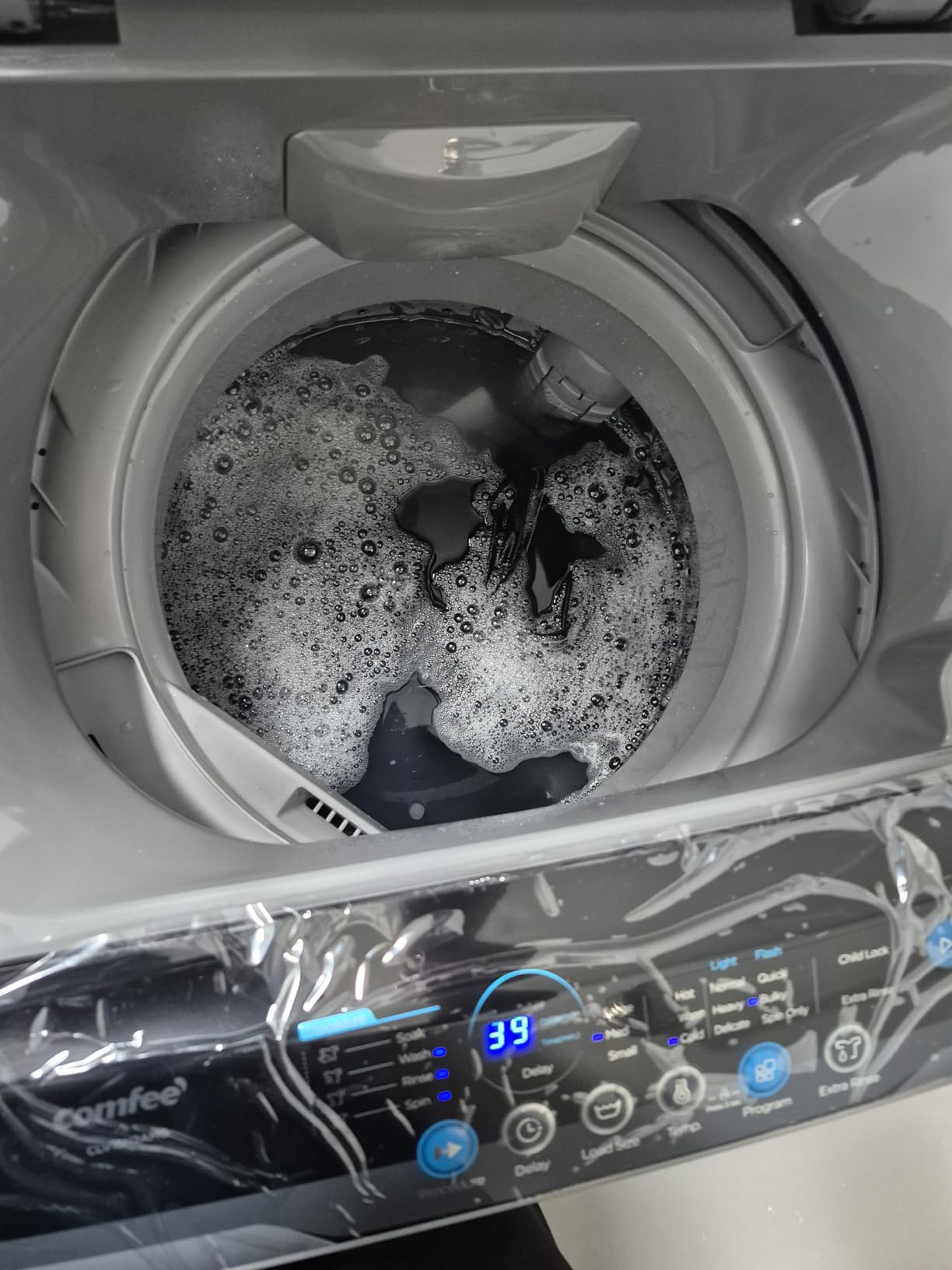 COMFEE' 1.6 Cu.ft Portable Washing Machine, 11lbs Capacity Fully Automatic Compact Washer with Wheels, 6 Wash Programs Laundry Drain Pump - Customer Photo 3