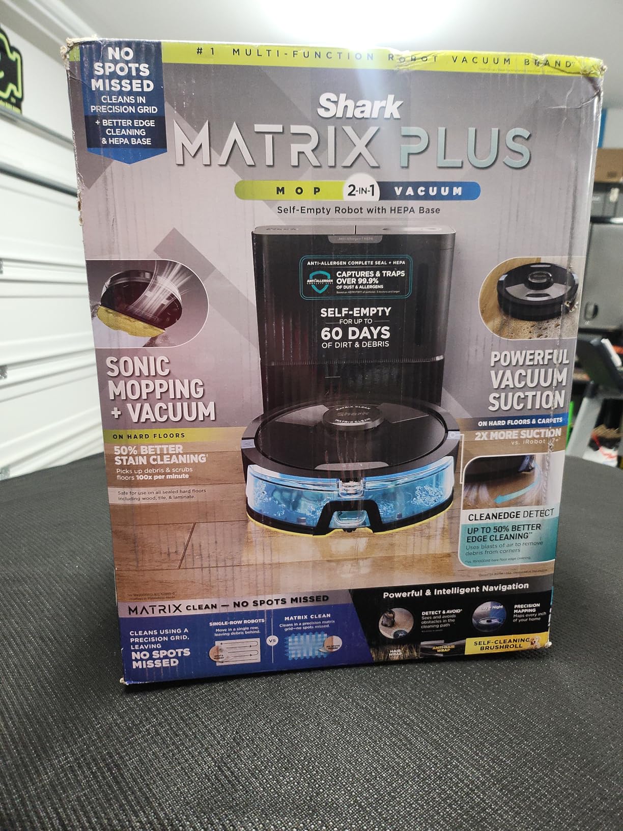 Shark AV753 ION Robot Vacuum, Tri-Brush System, Wifi Connected, 120 Min Runtime, Works with Alexa, Multi Surface Cleaning, Grey customer photo 1