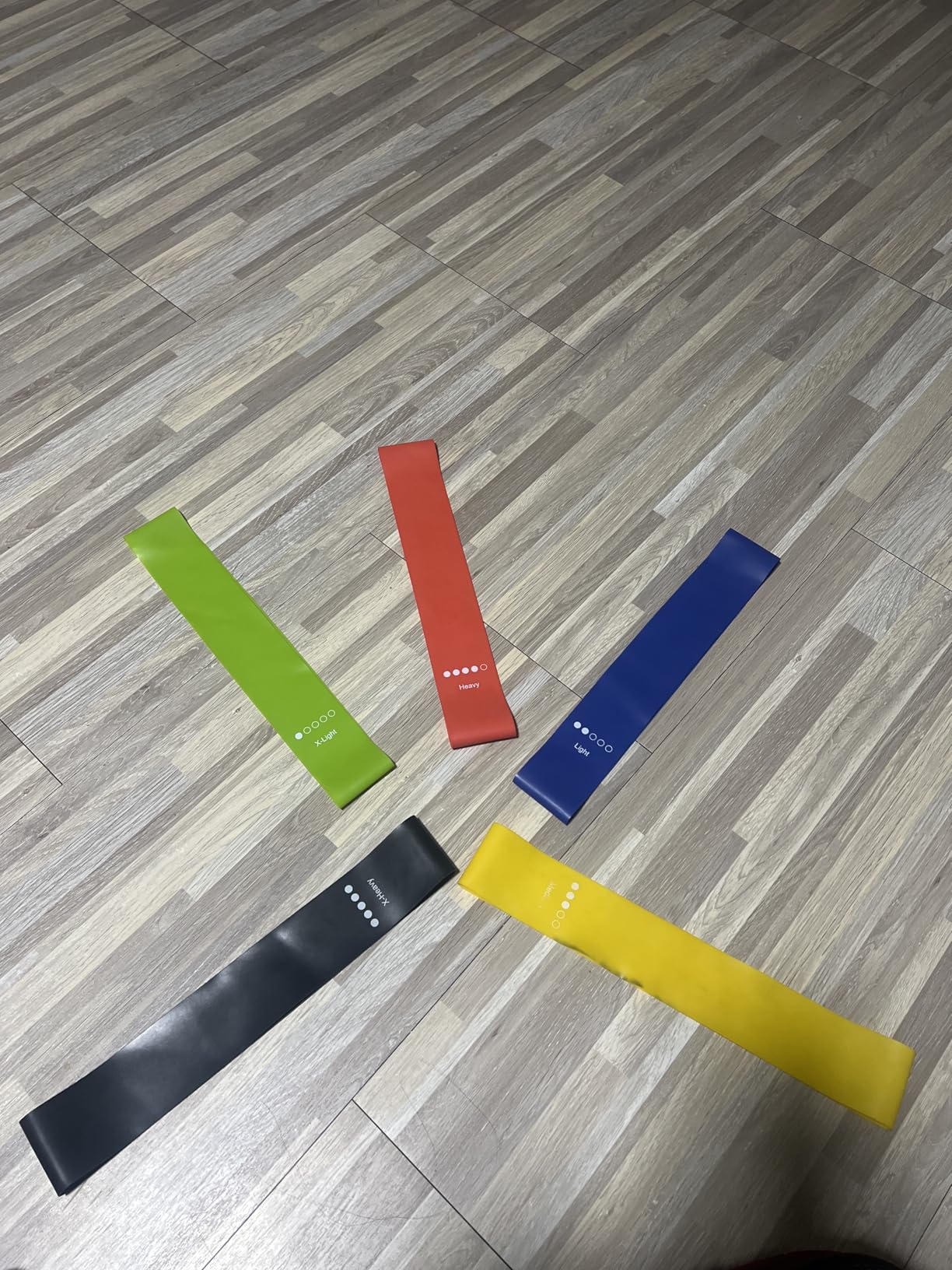 Resistance Bands for Working Out, 5-Pack Elastic Exercise Bands for Strength Training, Stretching, Workout; Home Gym Equipment for Women Men, Pilates Yoga Physical Therapy, Leg Glute Arm Exercise Kit Customer Review Resistance Bands for Working Out, 5-Pack Elastic Exercise Bands for Strength Training, Stretching, Workout; Home Gym Equipment for Women Men, Pilates Yoga Physical Therapy, Leg Glute Arm Exercise Kit - Customer Photo 1