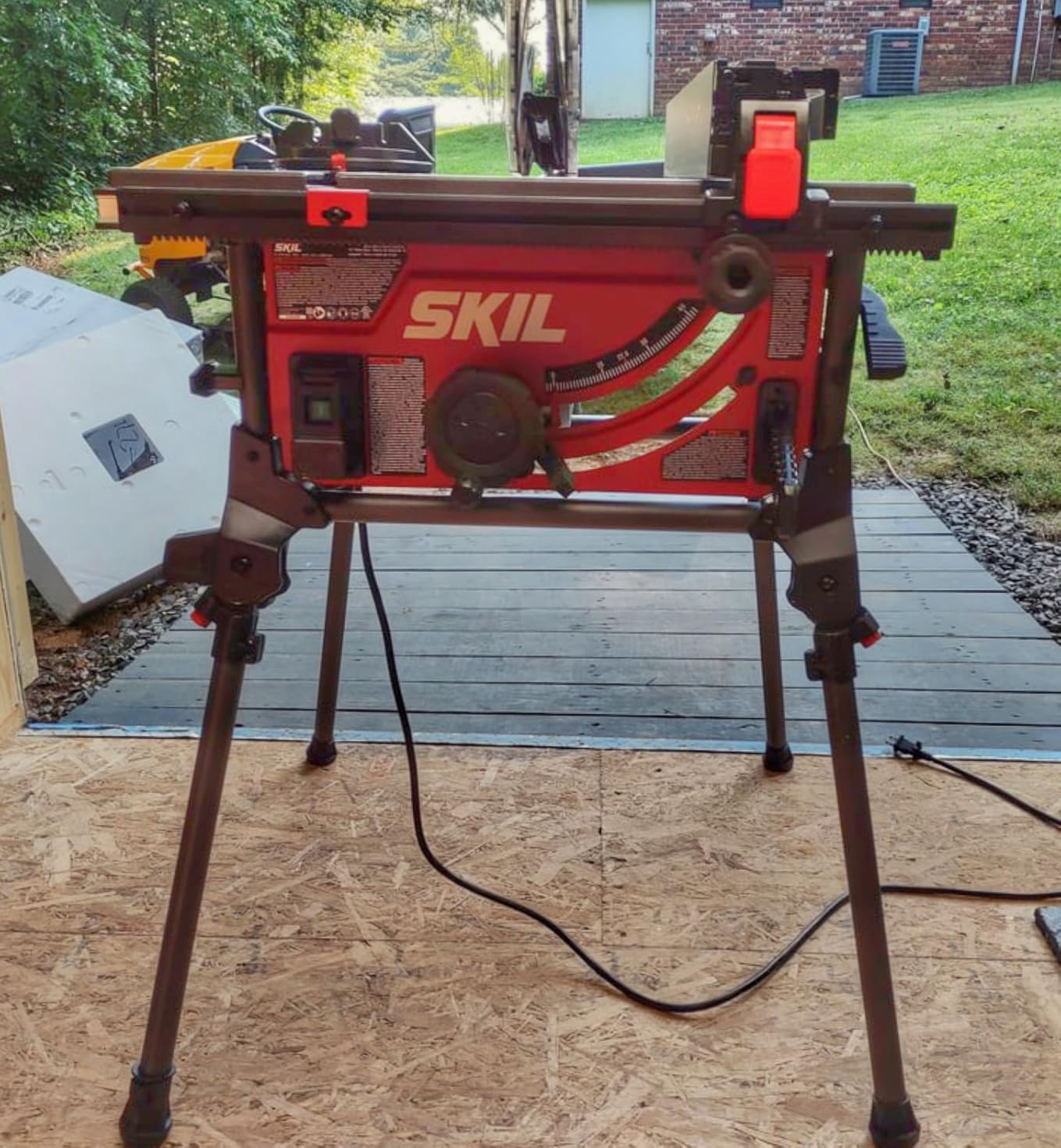 SKIL 15 Amp 10 Inch Portable Jobsite Table Saw with Folding Stand- TS6307-00 customer photo 1