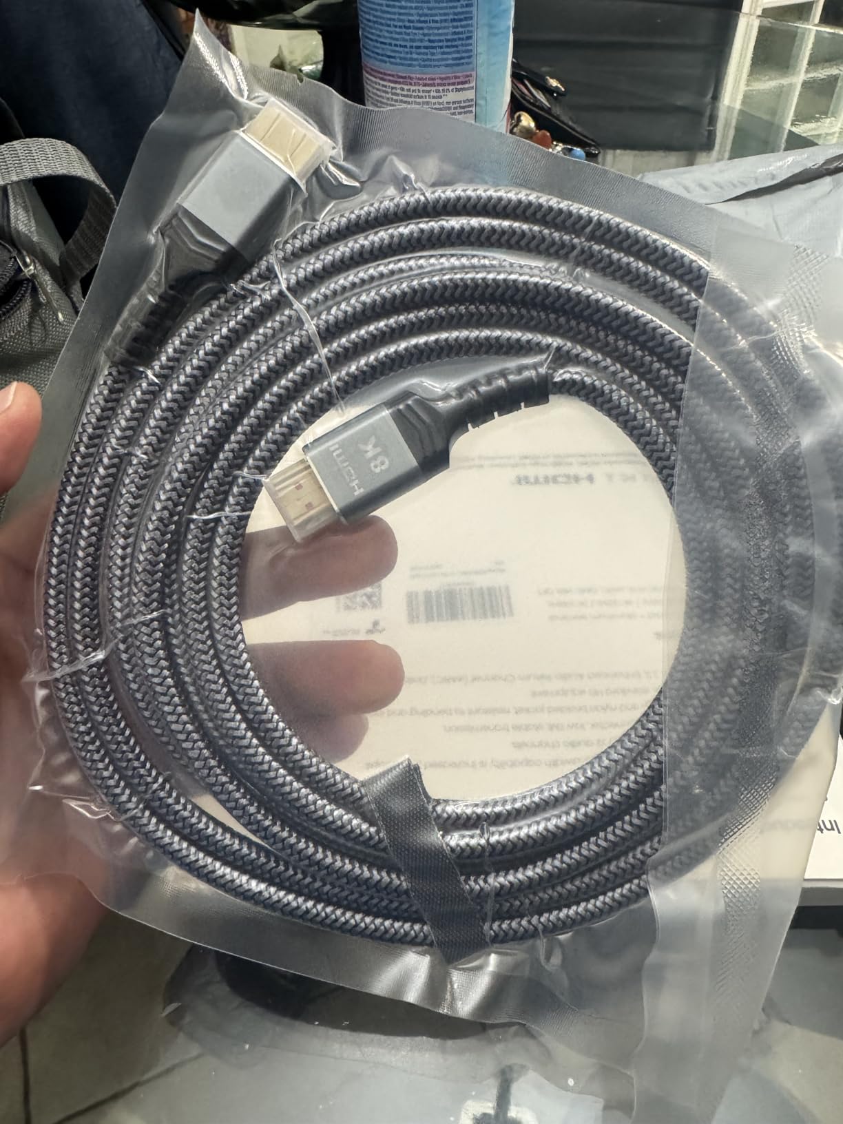Highwings 8K 10K 4K HDMI Cable 48Gbps 6.6FT/2M, Certified Ultra High Speed 2.1 HDMI Cable Braided Cord-4K@120Hz 8K@60Hz, DTS:X, HDCP 2.2 & 2.3, HDR 10 Compatible with DVD Player/PS5/HDTV/Blu-ray customer photo 2