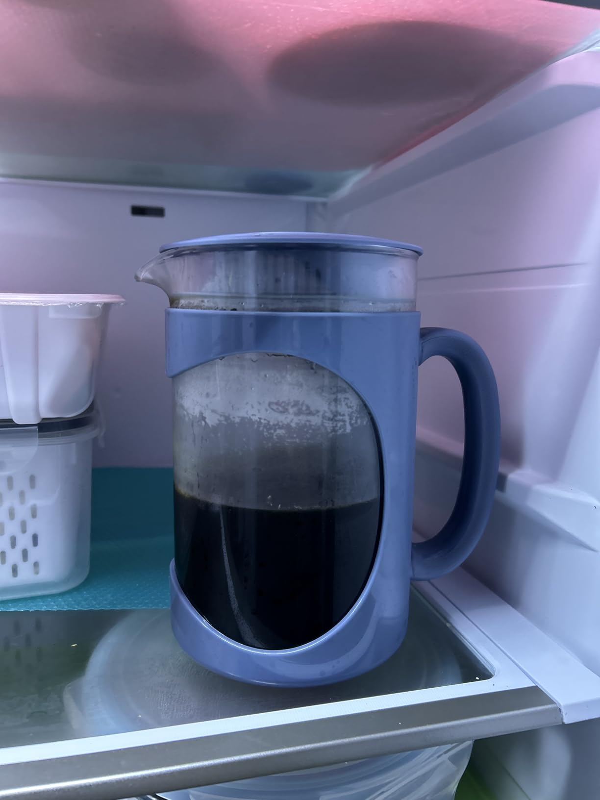 Primula Burke Deluxe Cold Brew Iced Coffee Maker, Comfort Grip Handle, Durable Glass Carafe, Removable Mesh Filter, Perfect 6 Cup Size, Dishwasher Safe, 1.6 qt, Aqua Customer Review Primula Burke Deluxe Cold Brew Iced Coffee Maker, Comfort Grip Handle, Durable Glass Carafe, Removable Mesh Filter, Perfect 6 Cup Size, Dishwasher Safe, 1.6 qt, Aqua - Customer Photo 1