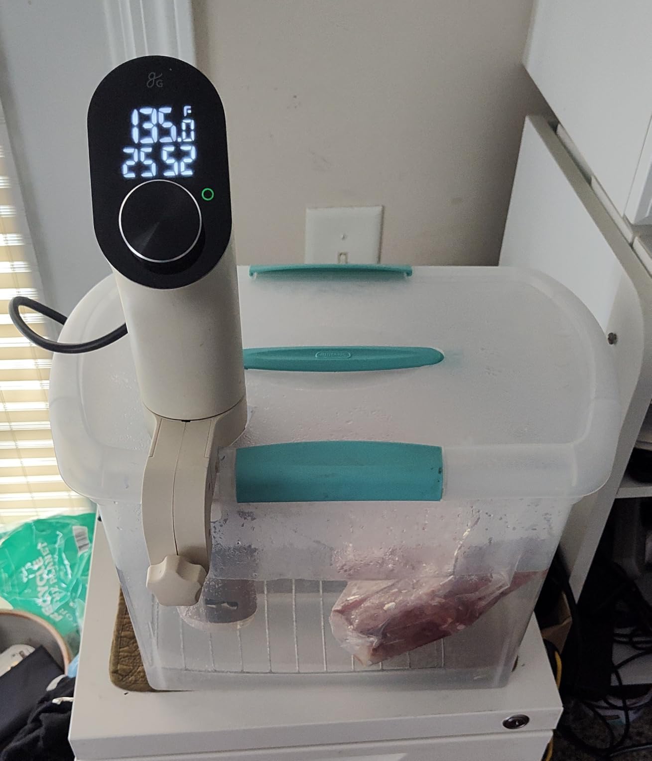 Greater Goods Kitchen Sous Vide Machine - Precision Cooker, Immersion Circulator, Brushless Motor, 1100 Watts (Onyx Black) customer photo 2
