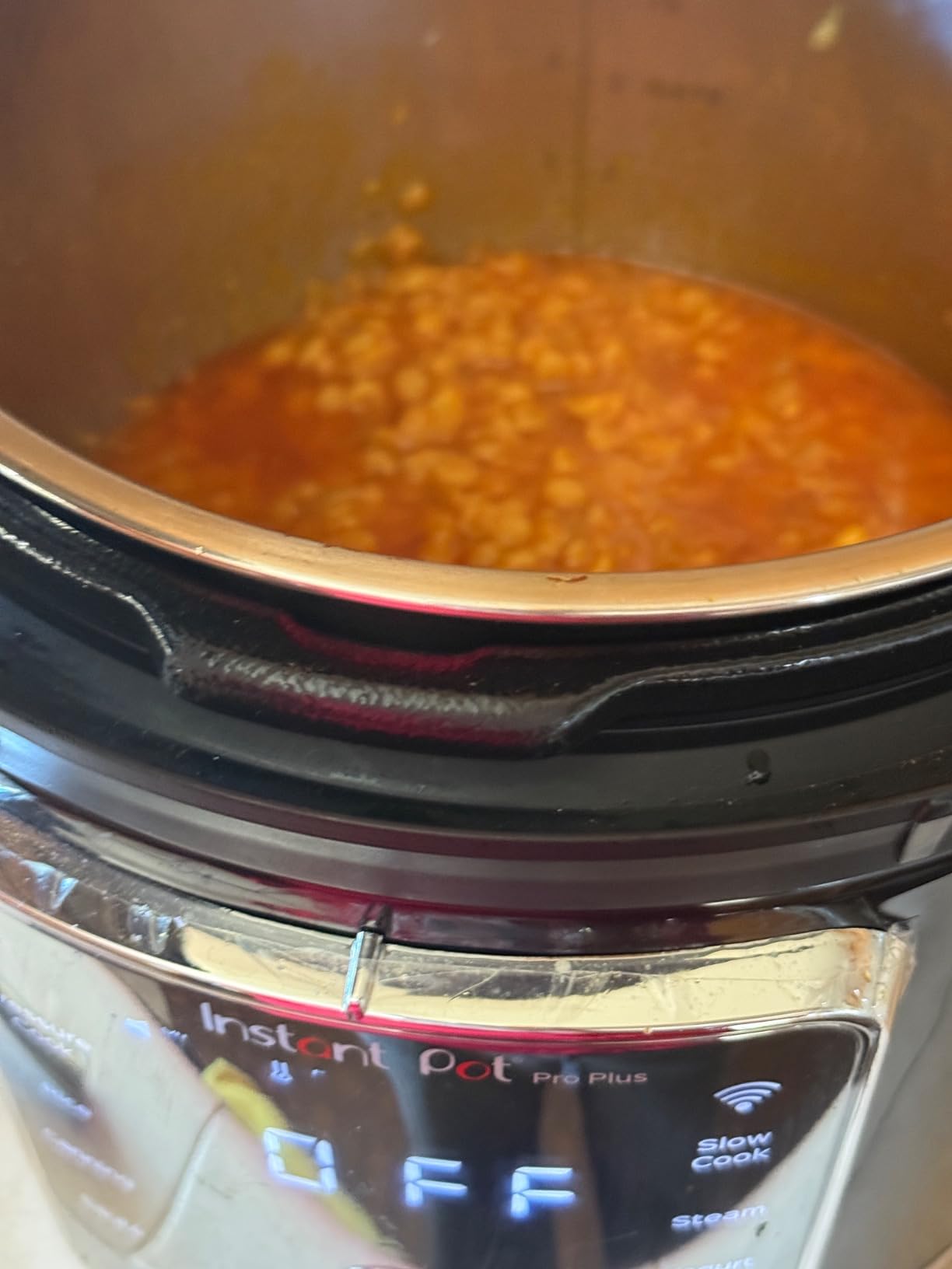 Instant Pot Pro Plus Wi-Fi Smart 10-in-1, Pressure Cooker, Slow Cooker, Rice Cooker, Steamer, Sauté Pan, Yogurt Maker, Warmer, Canning Pot, Sous Vide, Includes App with Over 800 Recipes, 6 Quart Customer Review Instant Pot Pro Plus Wi-Fi Smart 10-in-1, Pressure Cooker, Slow Cooker, Rice Cooker, Steamer, Sauté Pan, Yogurt Maker, Warmer, Canning Pot, Sous Vide, Includes App with Over 800 Recipes, 6 Quart - Customer Photo 3