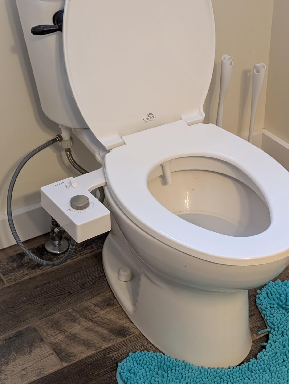 TUSHY Classic 3.0 Bidet Toilet Seat Attachment, Brushed Nickel | Non-Electric, Self Cleaning Water Sprayer, Adjustable Pressure Nozzle, Angle Control, Easy Home Installation customer photo 2