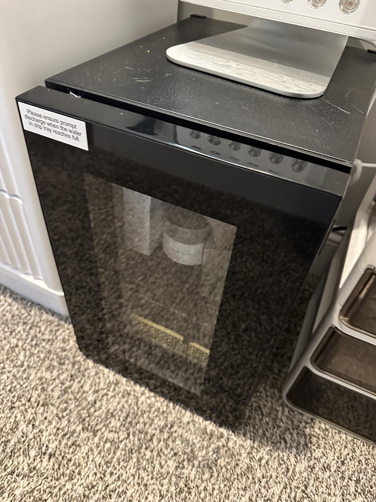 Antarctic Star Beverage Refrigerator Cooler -120 Can Mini Fridge Glass Door for Soda Beer or Wine Constant Glass Door Small Drink Dispenser Clear Front Door for Home, Office Bar 3.2cu.ft - Customer Photo 1