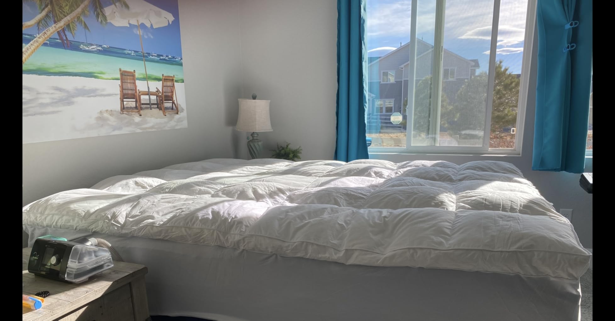 ELEMUSE Queen Mattress Topper for Back Pain, Extra Thick Mattress Pad Cover, Plush Soft Pillowtop with Elastic Deep Pocket, Overfilled Down Alternative Filling Customer Review ELEMUSE Queen Mattress Topper for Back Pain, Extra Thick Mattress Pad Cover, Plush Soft Pillowtop with Elastic Deep Pocket, Overfilled Down Alternative Filling - Customer Photo 1